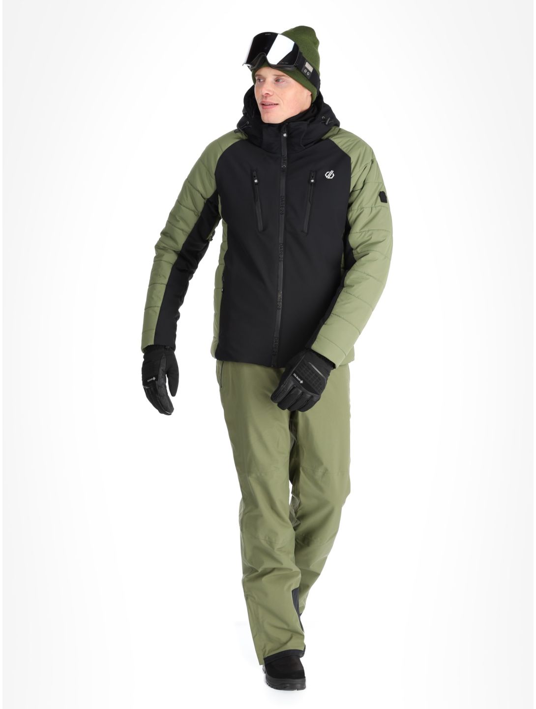 Dare2b, Speed softshell ski-jas heren Olivine Green / Black groen, zwart 