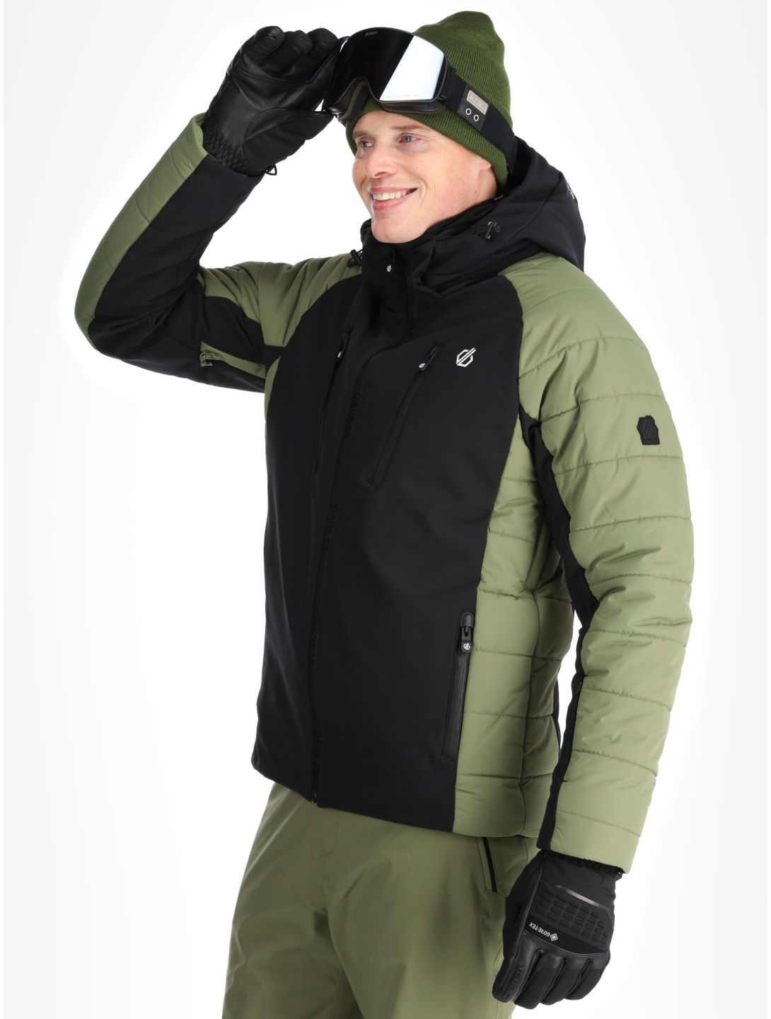 Dare2b, Speed softshell ski-jas heren Olivine Green / Black groen, zwart 