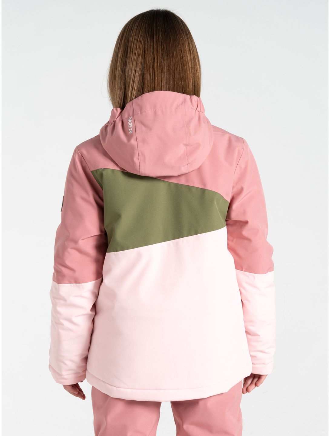 Dare2b, Steazy III ski-jas kinderen Dusty Rose / Olivine Green / Crystal Rose groen, roze 