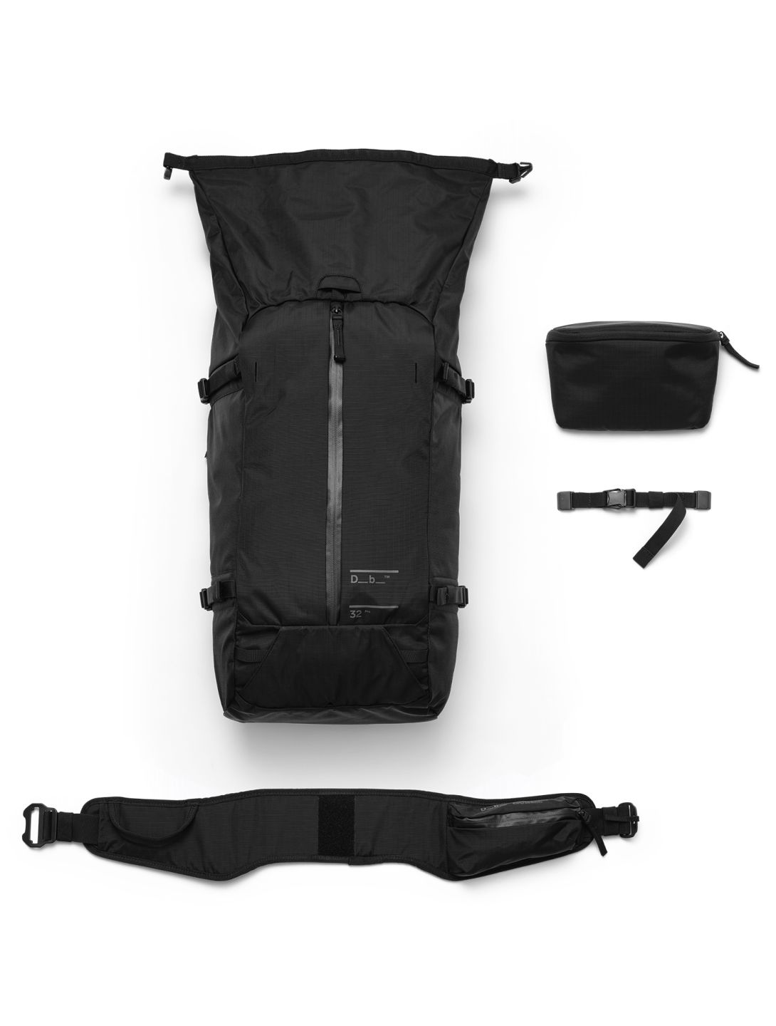 DB Journey, Snow Pro Backpack 32L rugzak unisex Black Out zwart 