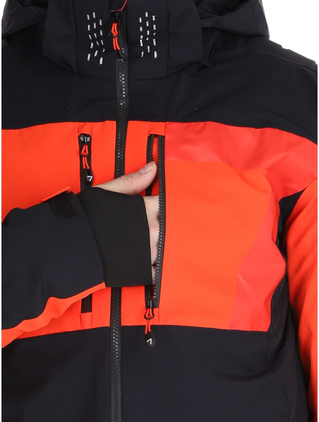 Degre7, Sivin ski-jas heren Black rood 