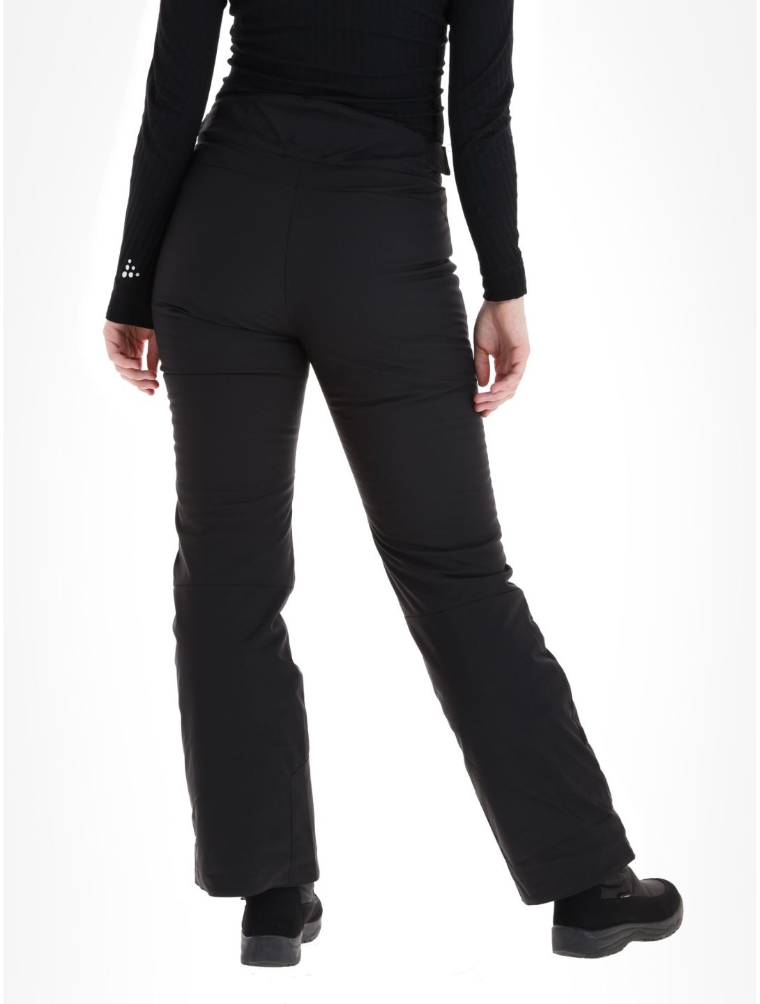 Degre7, Valgau softshell skibroek dames Black zwart 