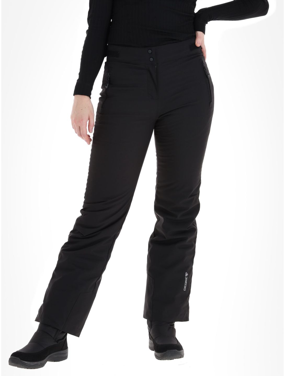 Degre7, Valgau softshell skibroek dames Black zwart 