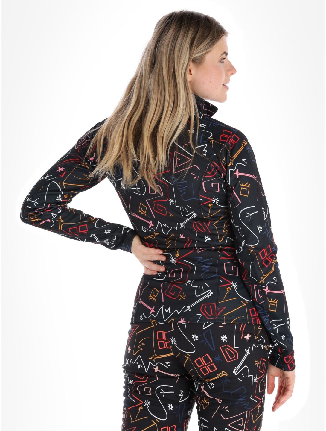 Degre7, Veyrand Print skipully dames Black zwart 