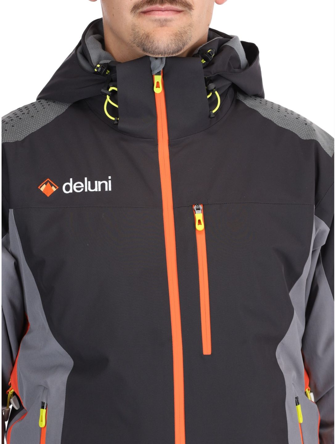 Deluni, Challenger 4 ski-jas heren Black / Anthracite grijs, zwart 