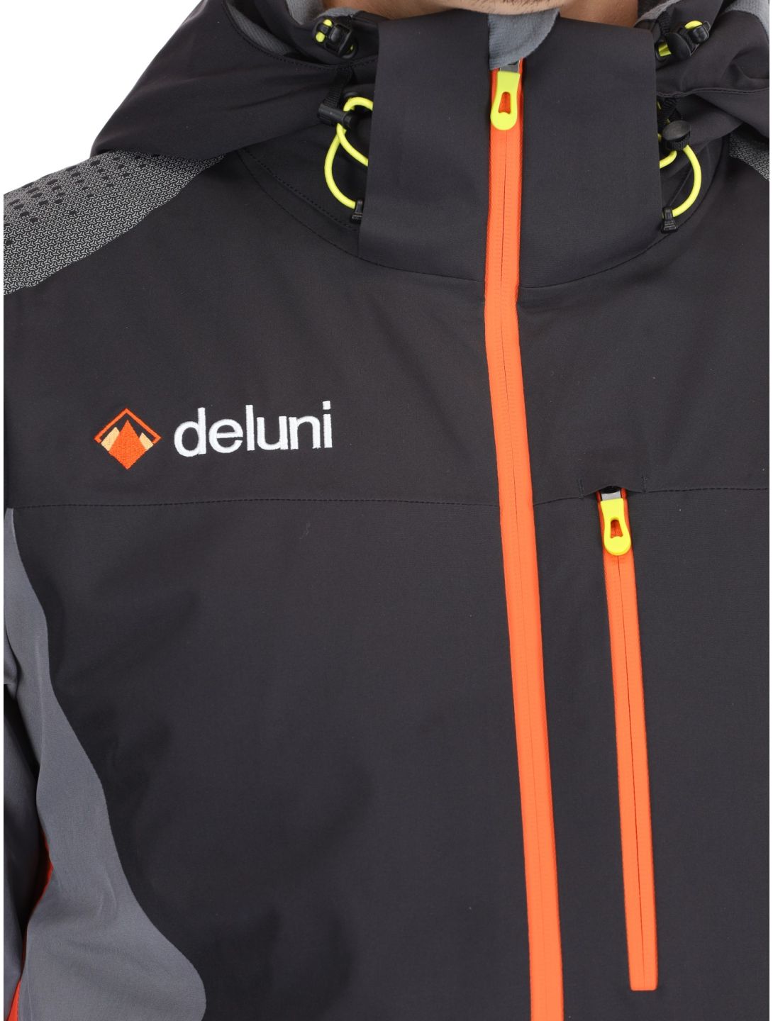 Deluni, Challenger 4 ski-jas heren Black / Anthracite grijs, zwart 