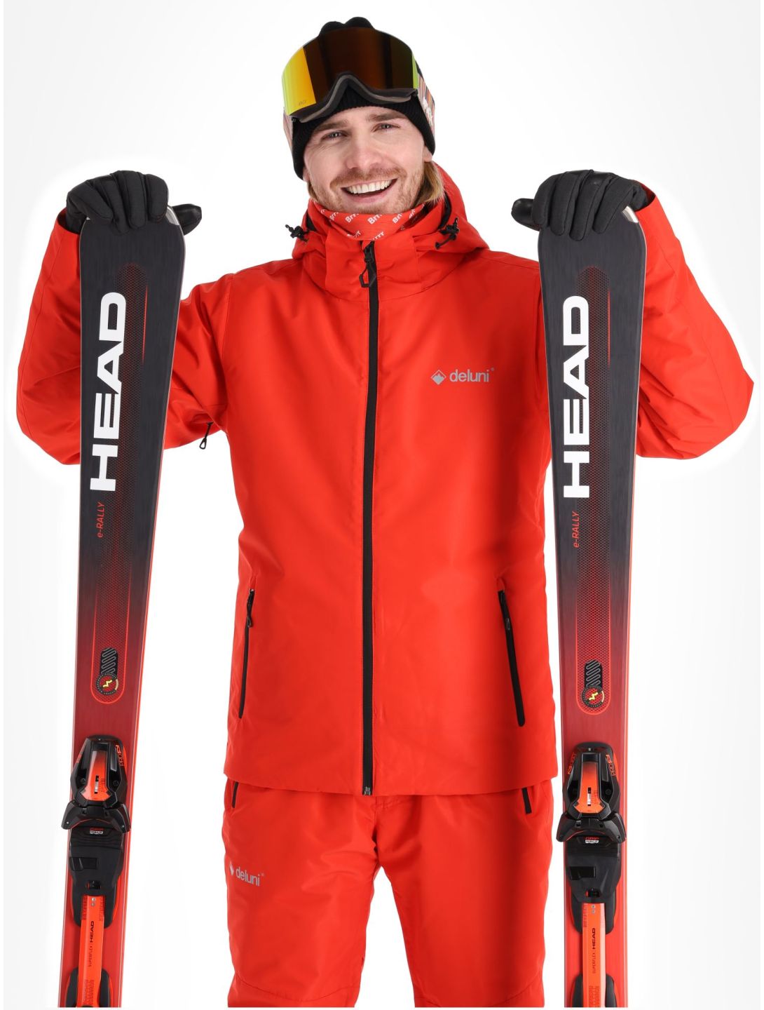 Deluni, Icerocker Pure ski-jas heren Red rood 