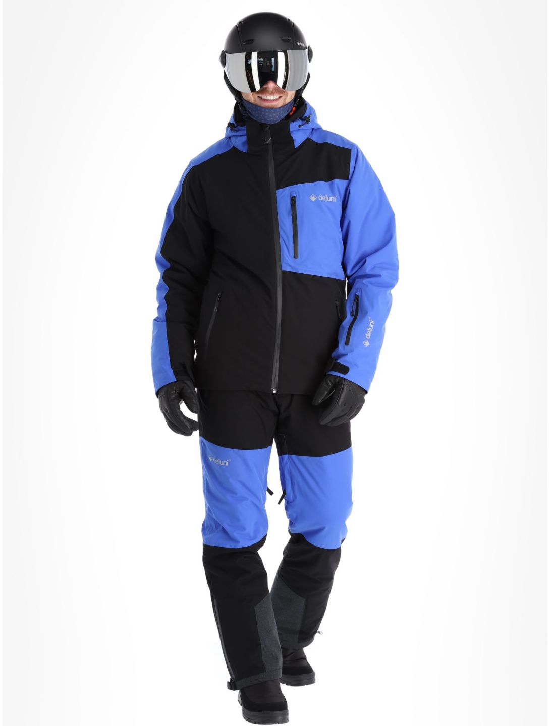 Deluni, Icerocker Plus ski-jas heren Black / Blue blauw, zwart 