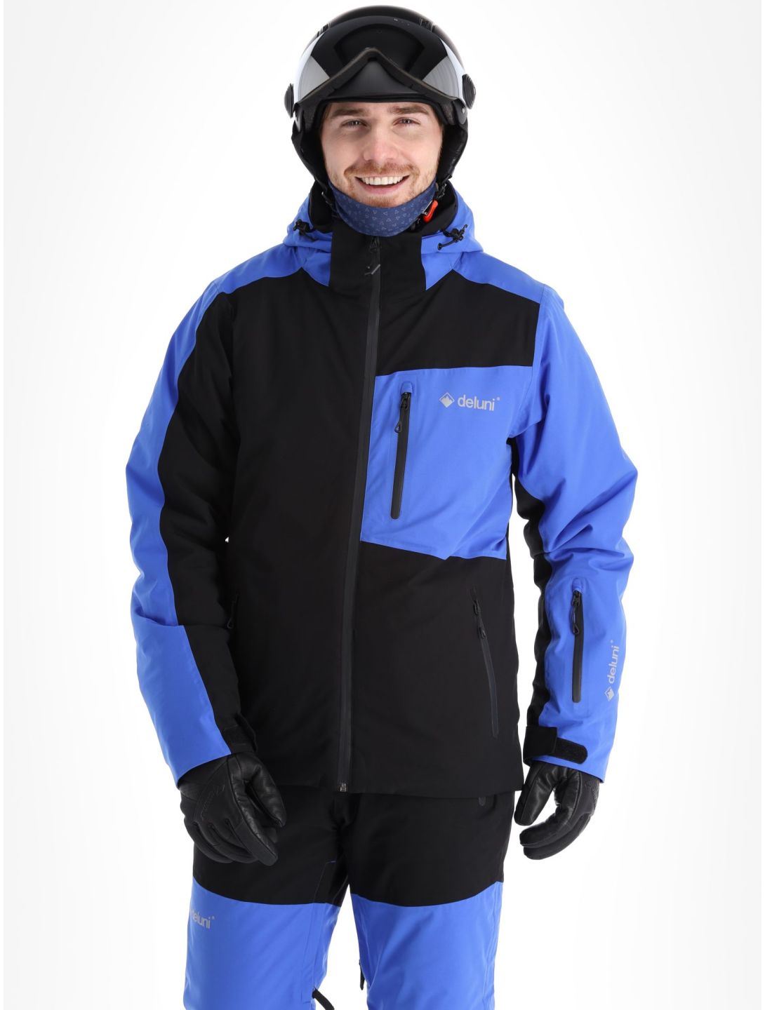 Deluni, Icerocker Plus ski-jas heren Black / Blue blauw, zwart 