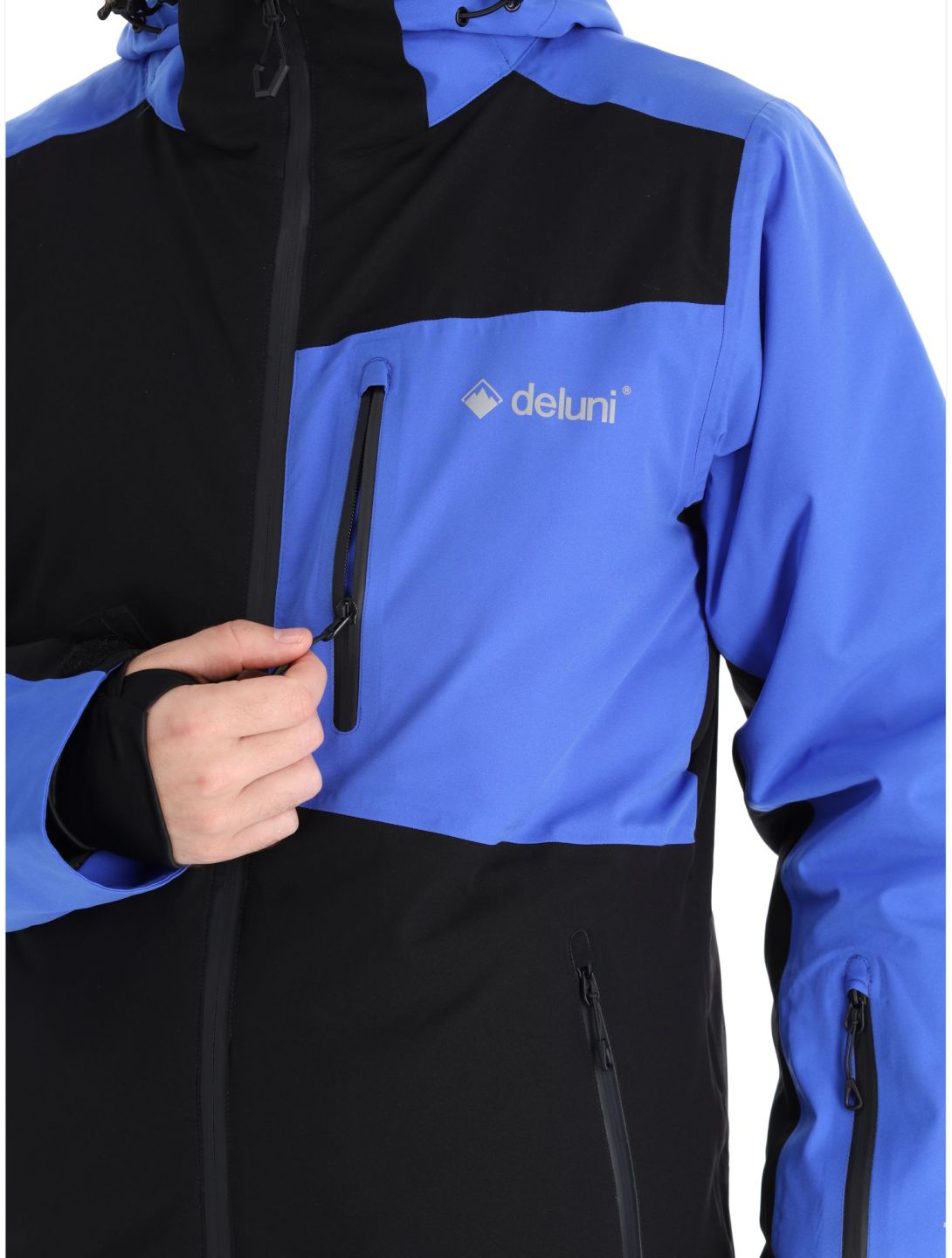 Deluni, Icerocker Plus ski-jas heren Black / Blue blauw, zwart 