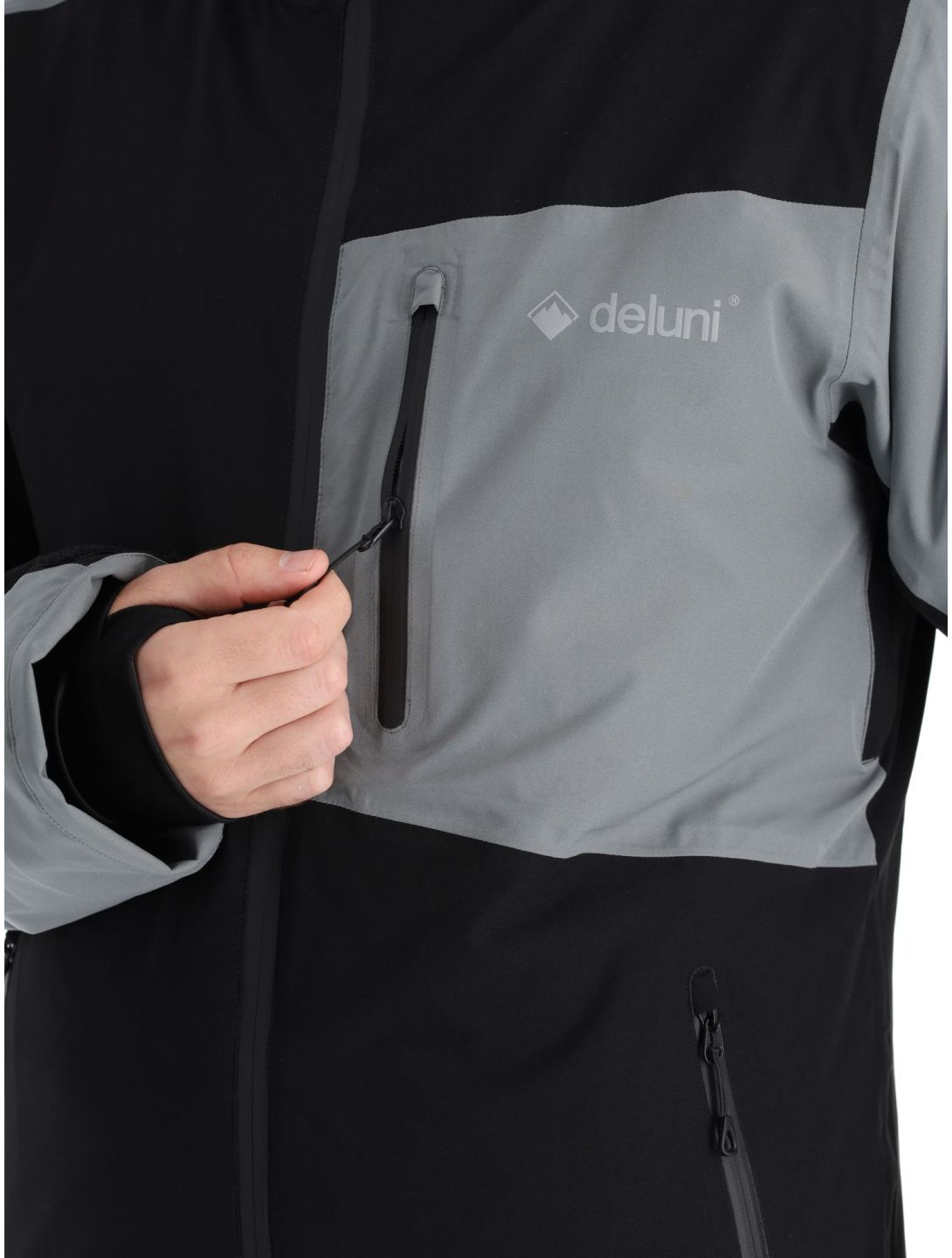 Deluni, Icerocker Plus ski-jas heren Black / Dark Grey grijs, zwart 