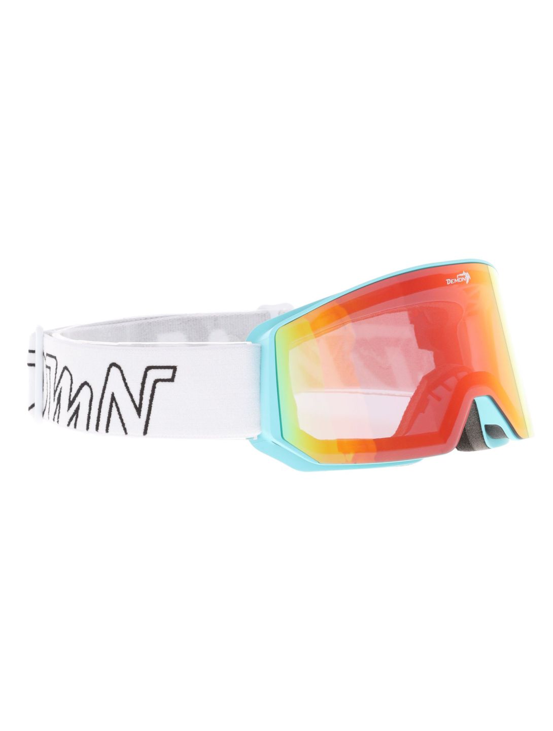 Demon, Intrepid (OTG) skibril unisex Matt Light Blue - Orange Red Mirror blauw 