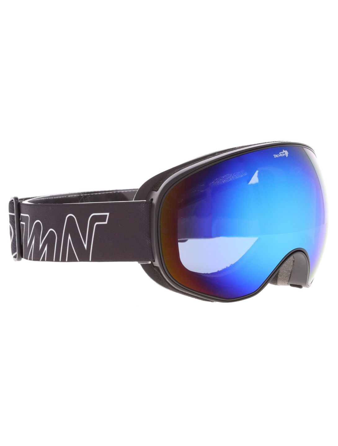 Demon, Magnet skibril extra lens unisex Matt Black Blue - Multilayer Smoke Blue zwart 