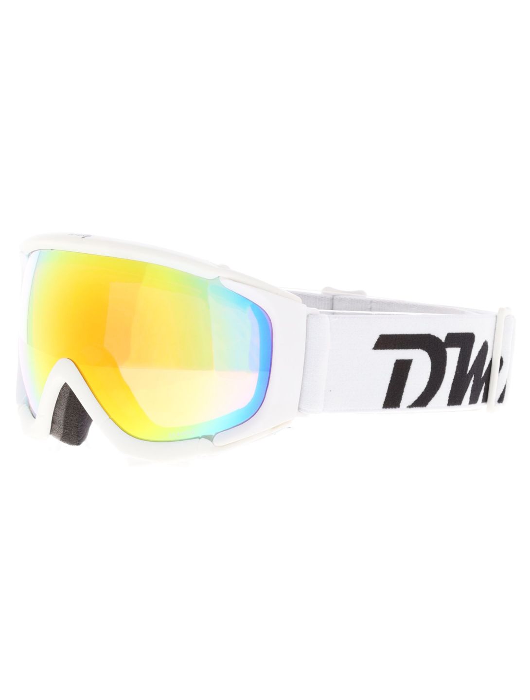 Demon, Matrix skibril unisex Matt White Red - Pink Multilayer Orange wit 