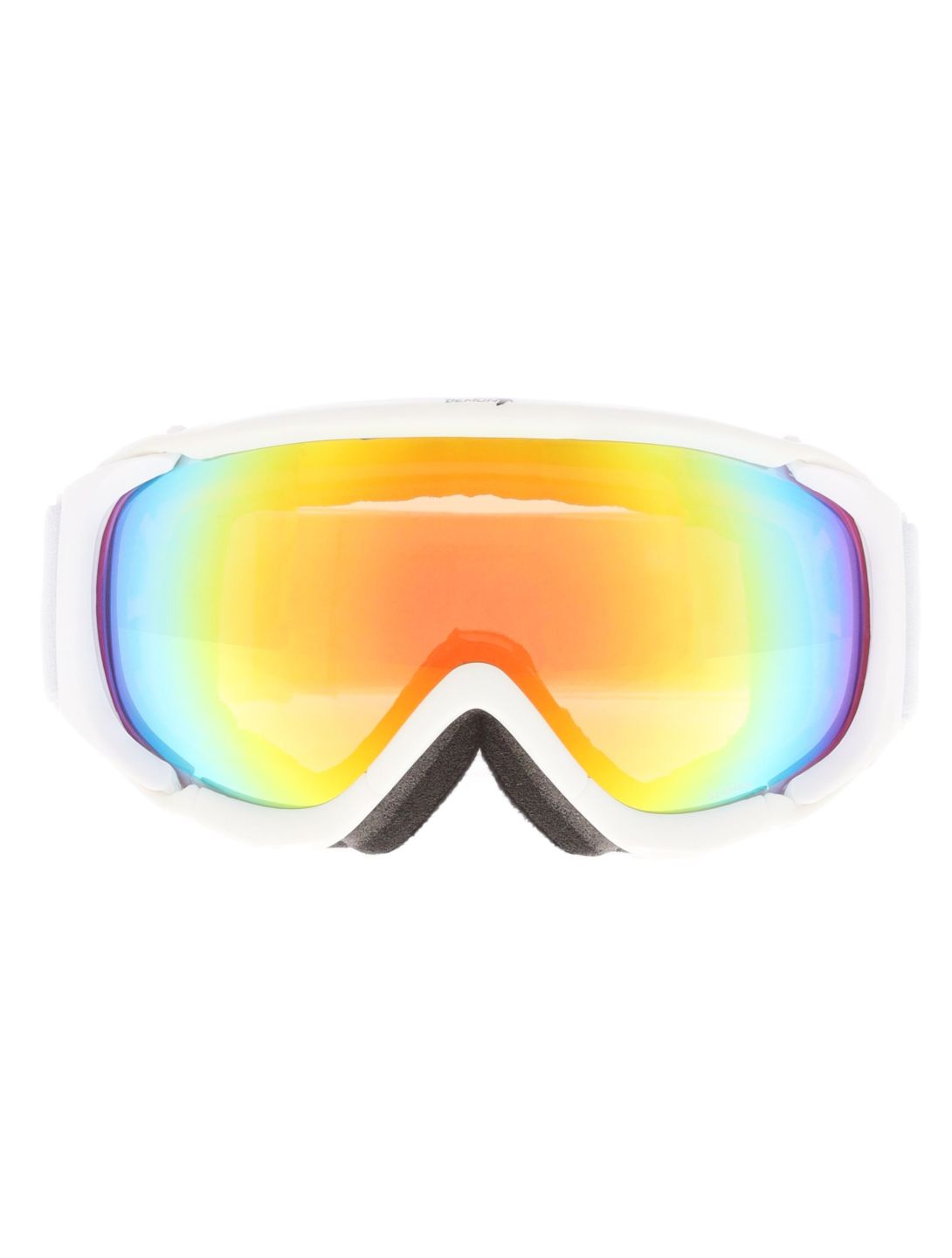 Demon, Matrix skibril unisex Matt White Red - Pink Multilayer Orange wit 