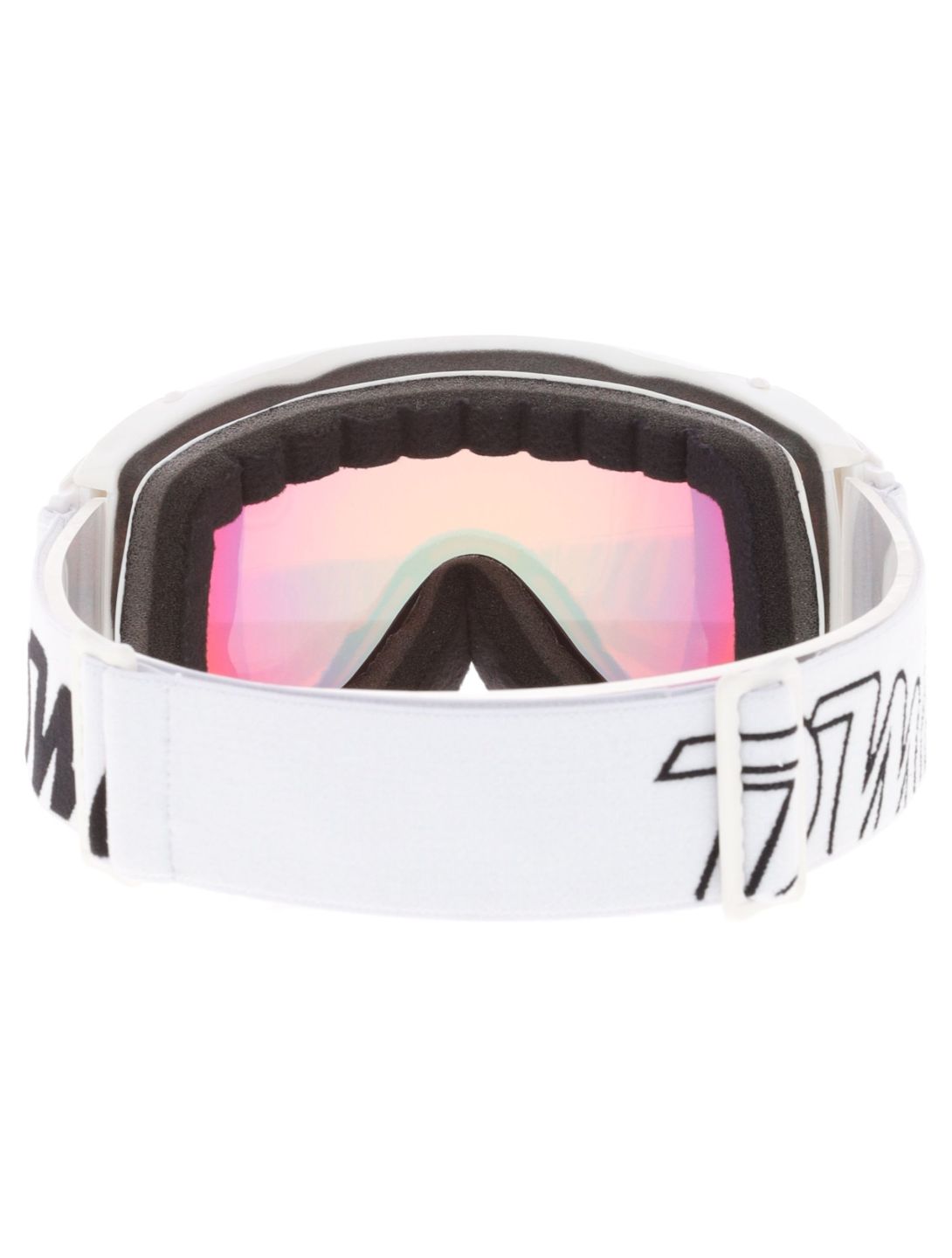 Demon, Matrix skibril unisex Matt White Red - Pink Multilayer Orange wit 