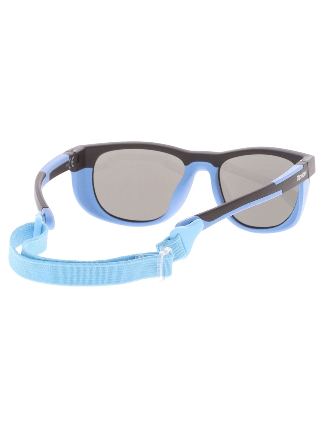 Demon, Rock zonnebril kinderen Rubber Black - Blue Mirror zwart 