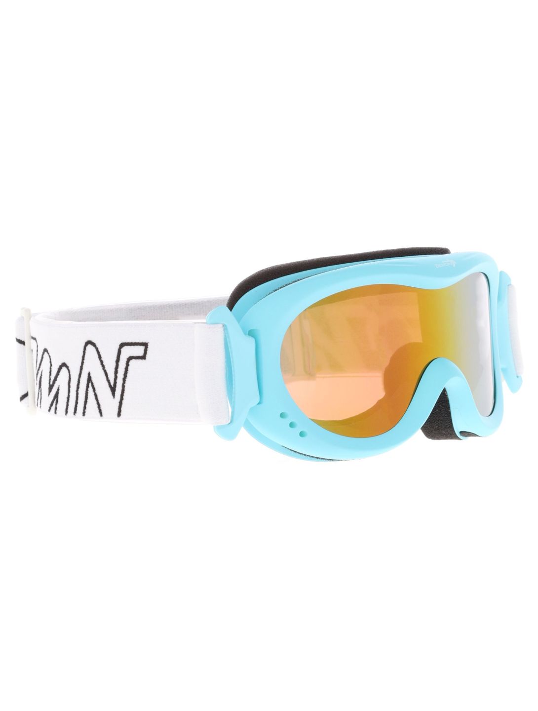 Demon, Snow 6 Mirror skibril kinderen Matt Light Blue - Orange Red Mirror blauw 