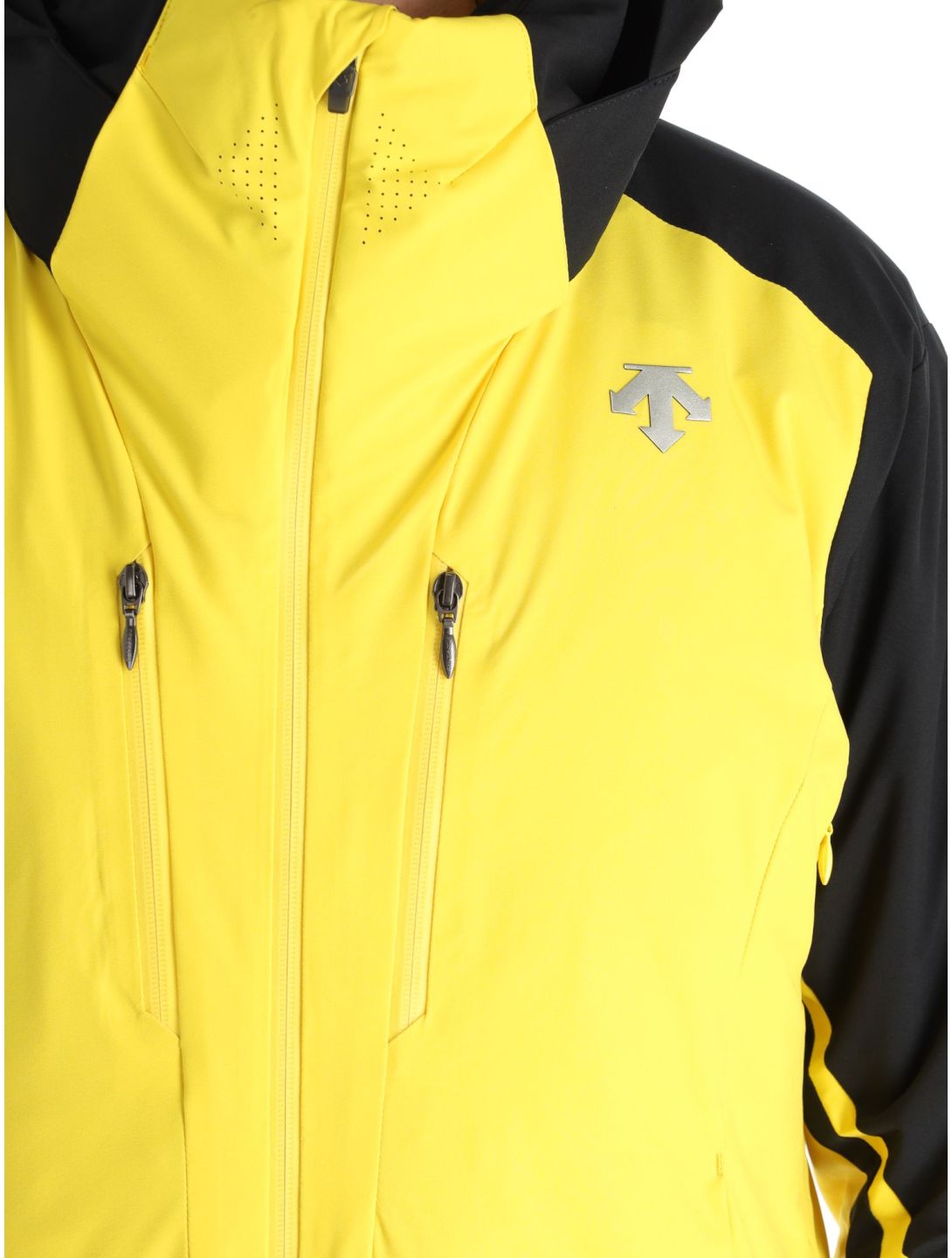 Descente, Chester ski-jas heren Warbler Yellow geel, zwart 