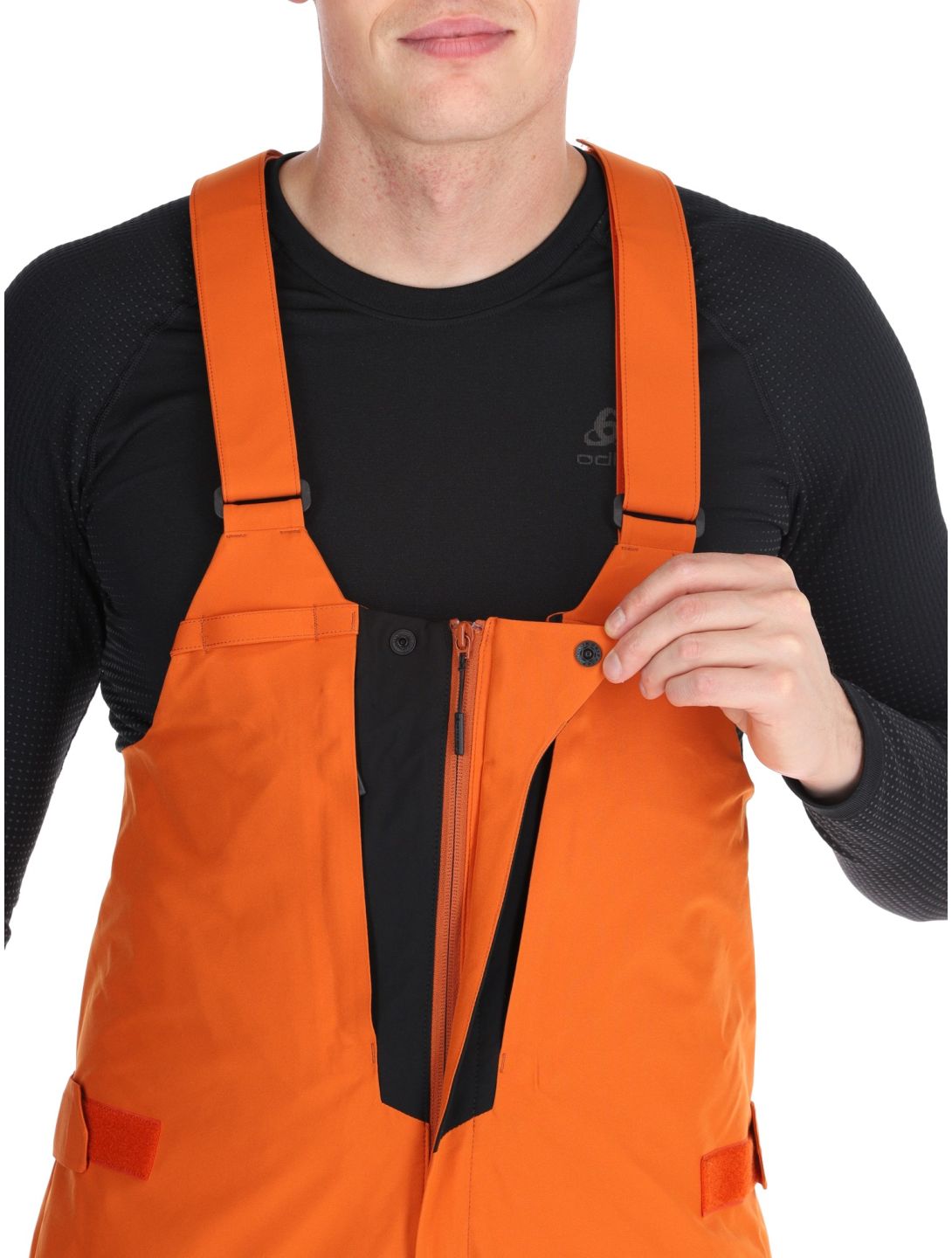 Descente, M-GD50M hardshell skibroek BIB heren Ripen Orange oranje 