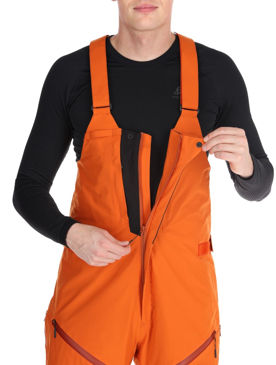 Descente, M-GD50M hardshell skibroek BIB heren Ripen Orange oranje 