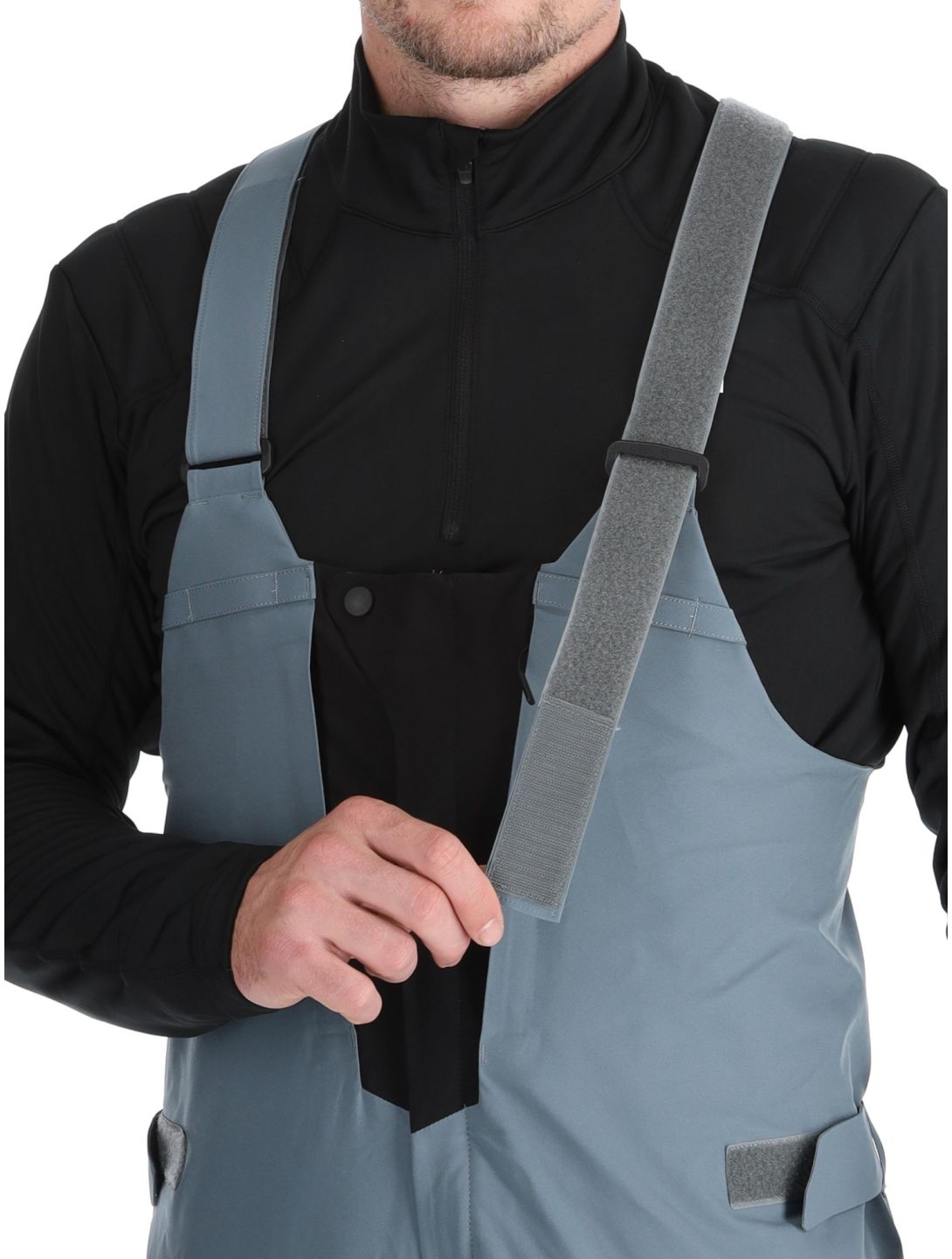 Descente, M-GD50M Marco Odermatt hardshell skibroek BIB heren Storm Weather Grey grijs 