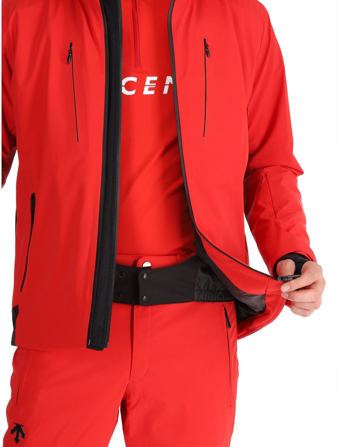 Descente, M-GK29 ski-jas heren Electric Red rood 