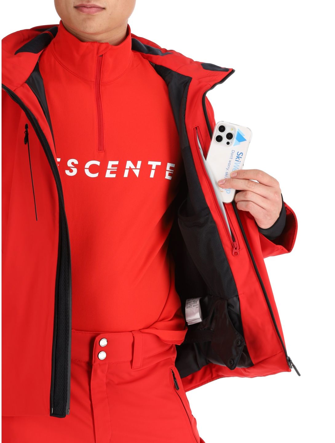 Descente, M-GK29 ski-jas heren Electric Red rood 