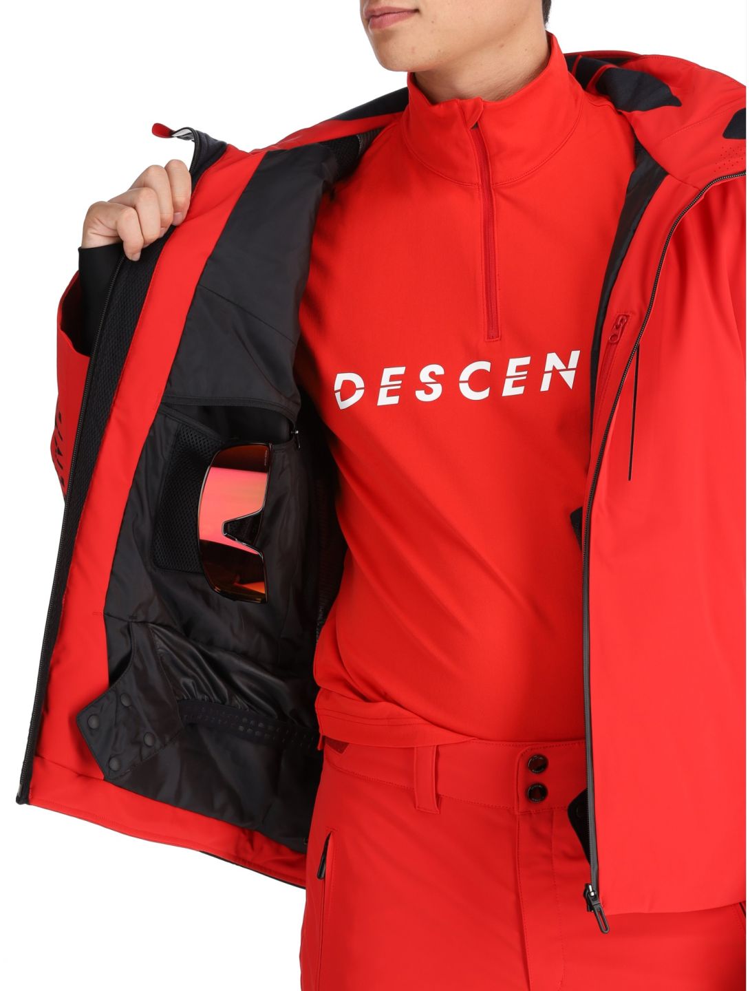 Descente, M-GK29 ski-jas heren Electric Red rood 