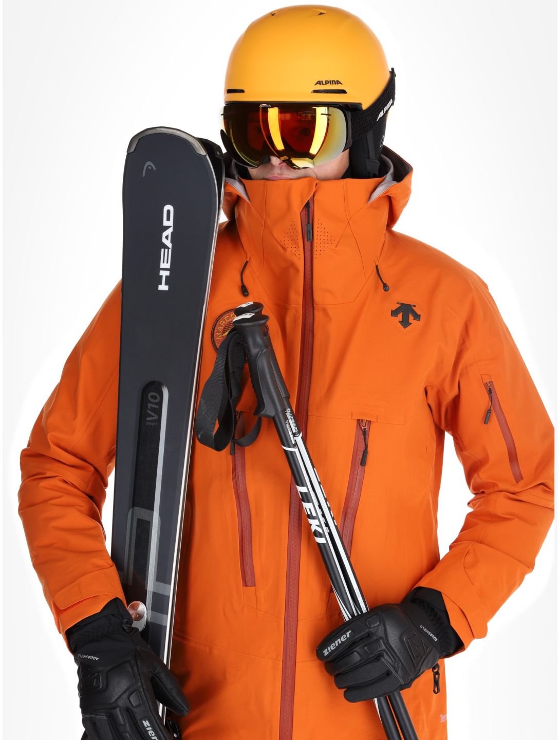 Descente, M-GK50M hardshell ski-jas heren Ripen Orange oranje 