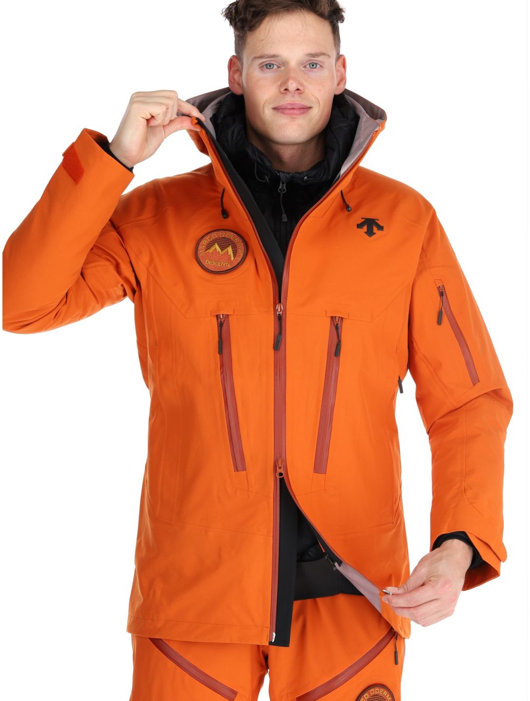 Descente, M-GK50M hardshell ski-jas heren Ripen Orange oranje 