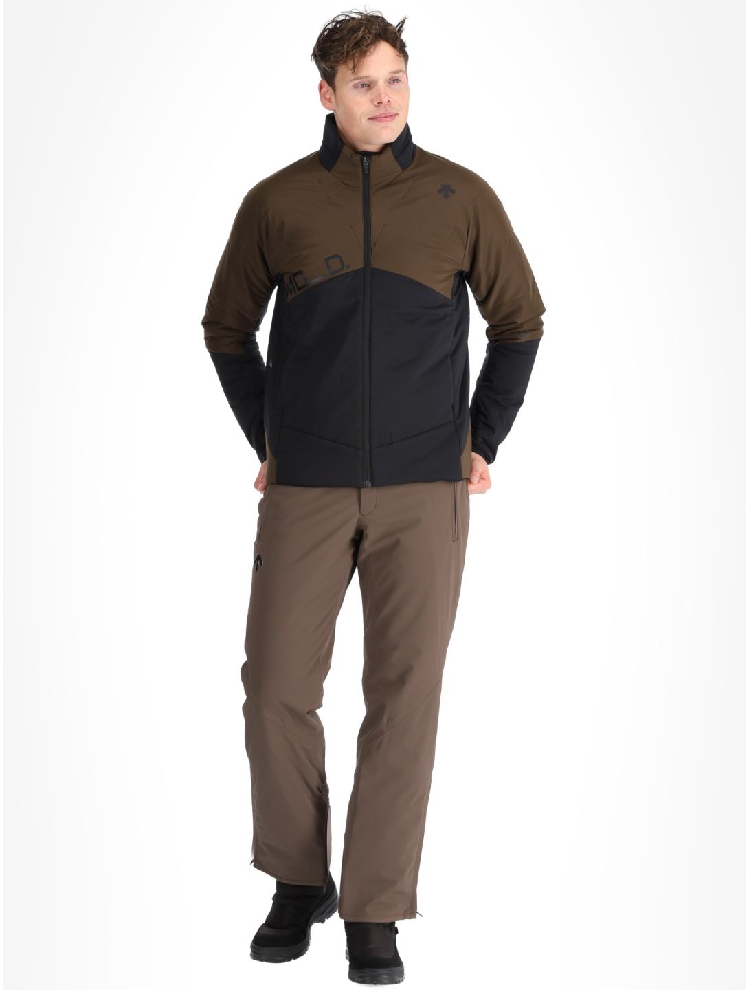 Descente, M-GK60M donsjas heren Brown bruin 