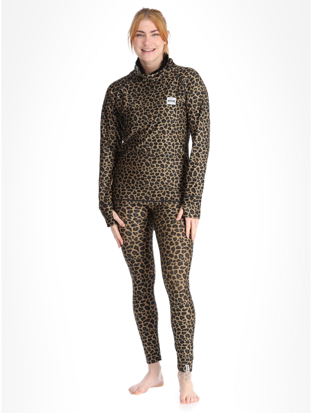 Eivy, Icecold thermoshirt dames Leopard bruin 