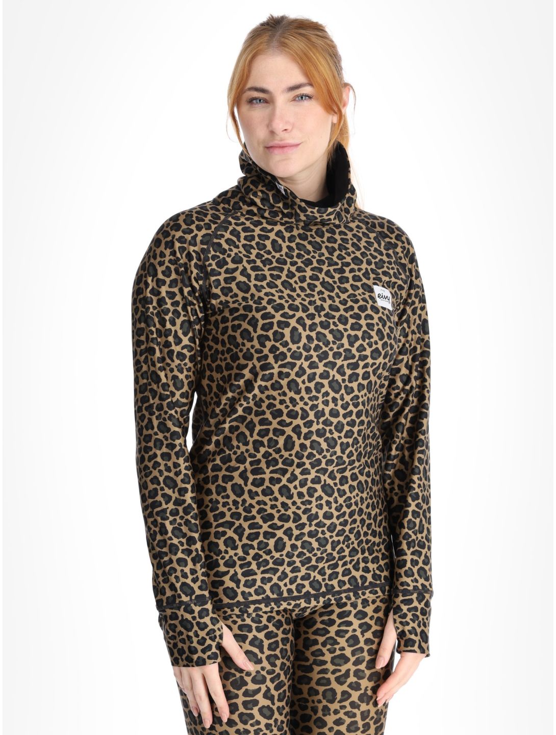 Eivy, Icecold thermoshirt dames Leopard bruin 