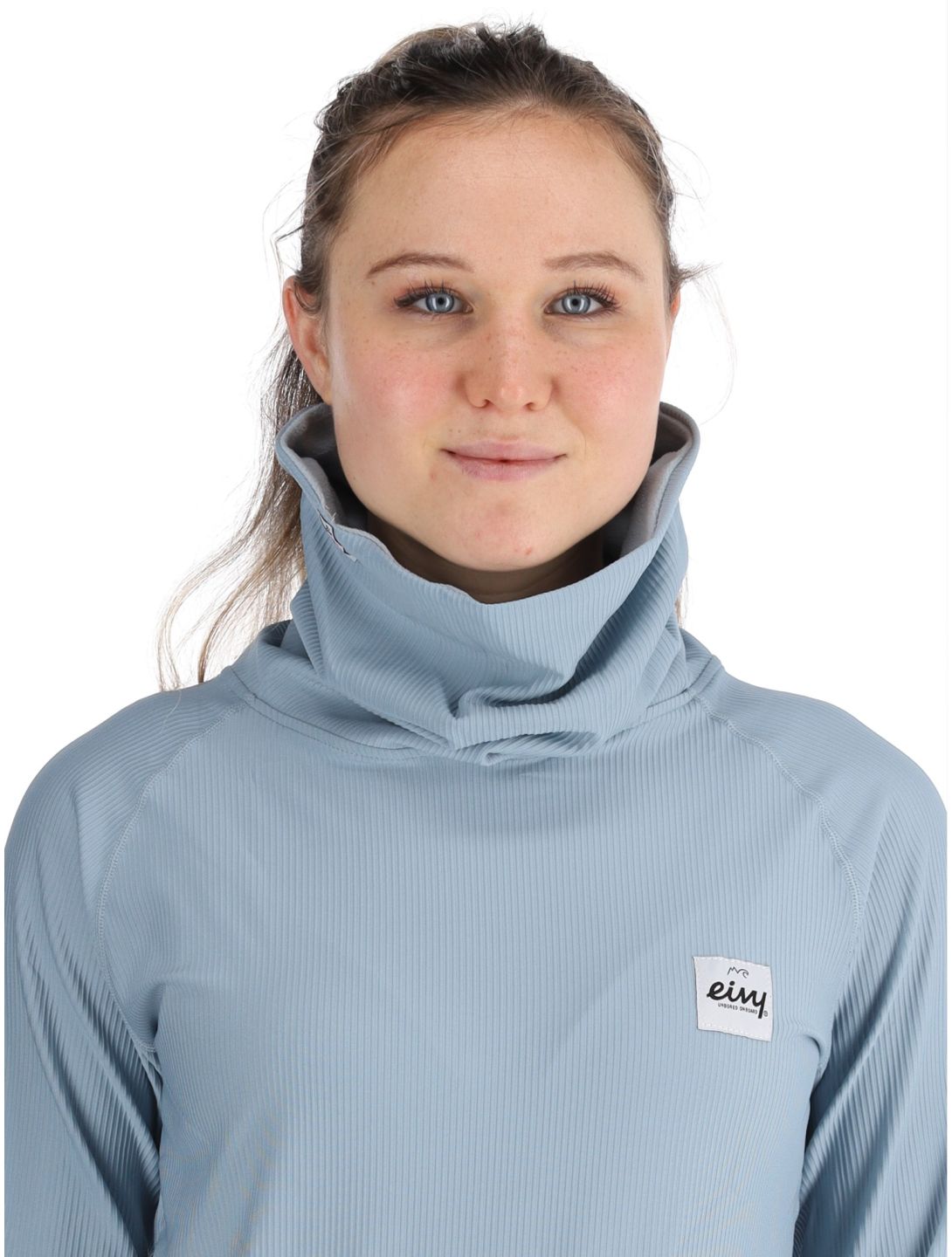 Eivy, Icecold Gaiter Rib thermoshirt dames Faded Fog blauw 