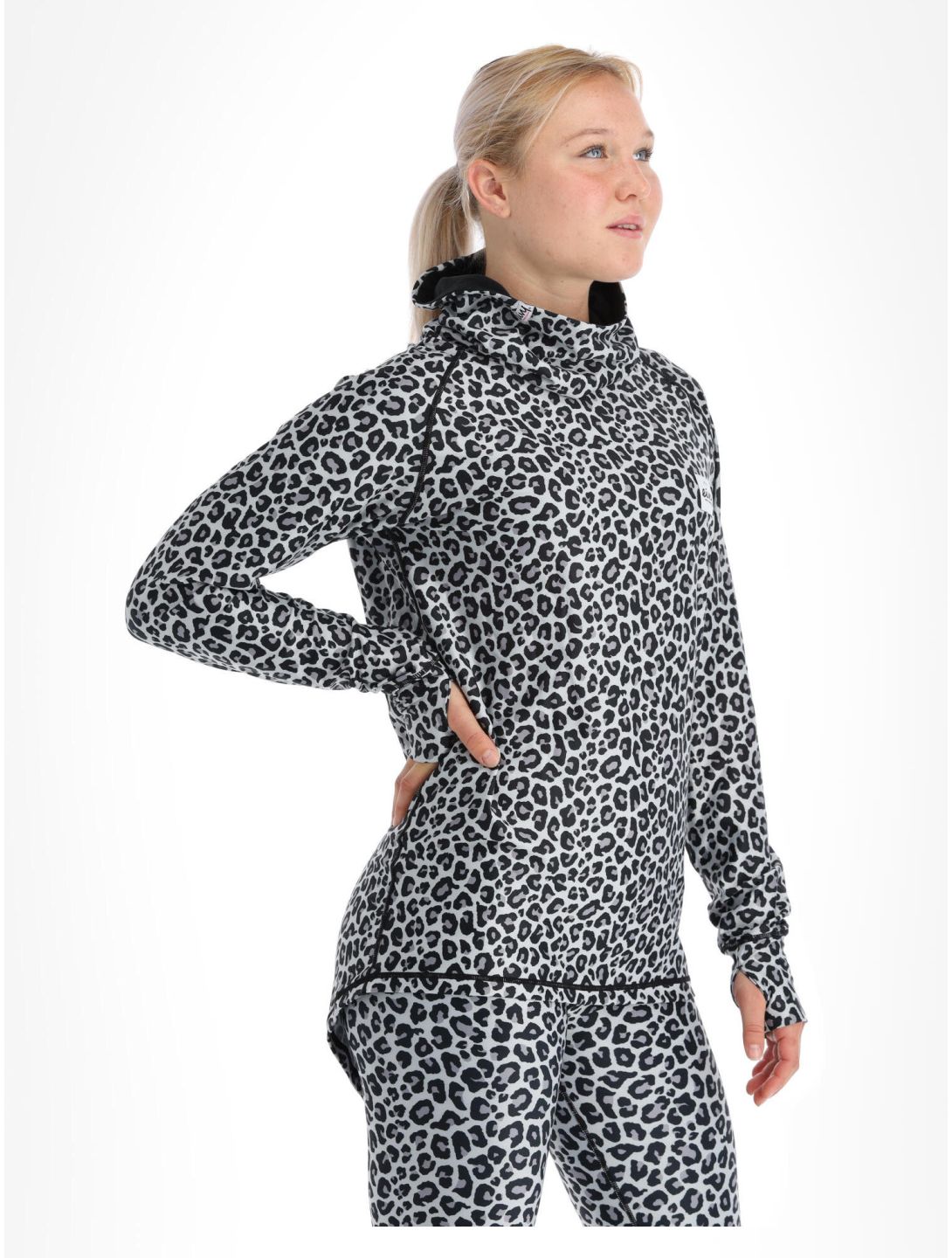 Eivy, Icecold Gaiter thermoshirt dames Snow Leopard wit 