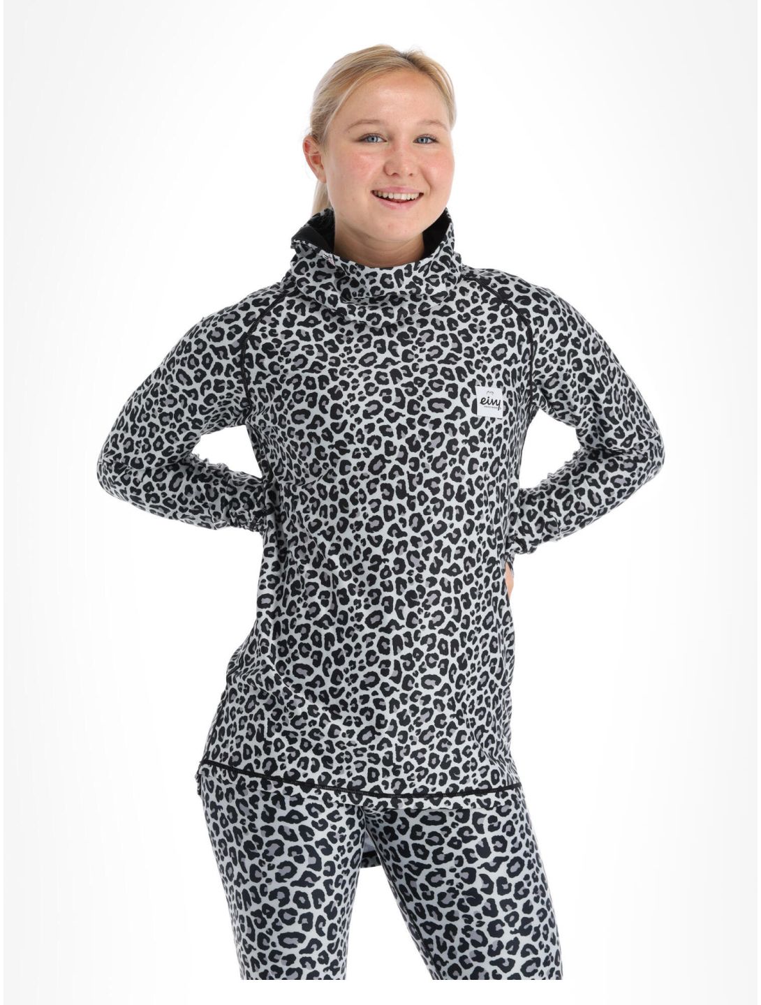 Eivy, Icecold Gaiter thermoshirt dames Snow Leopard wit 