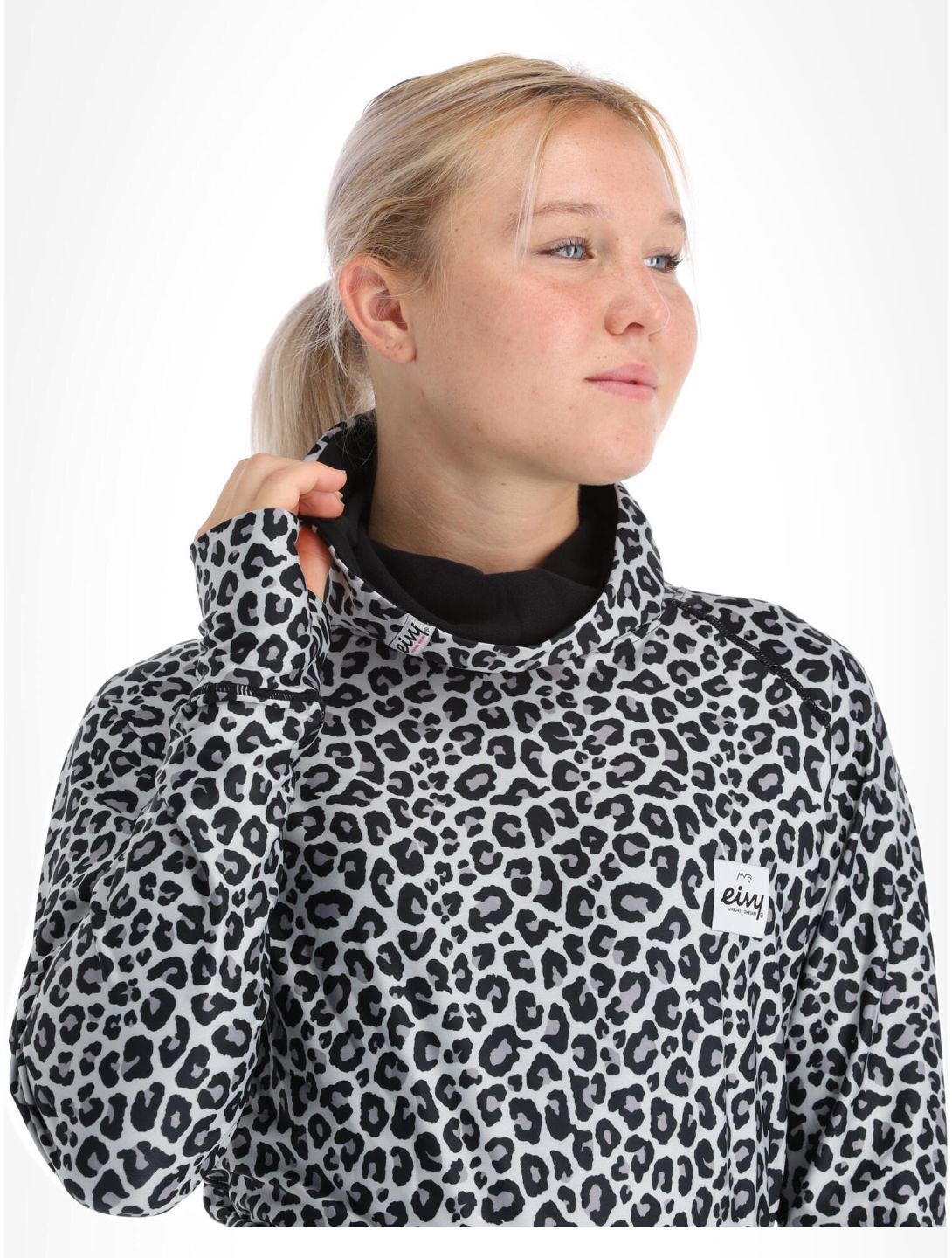 Eivy, Icecold Gaiter thermoshirt dames Snow Leopard wit 