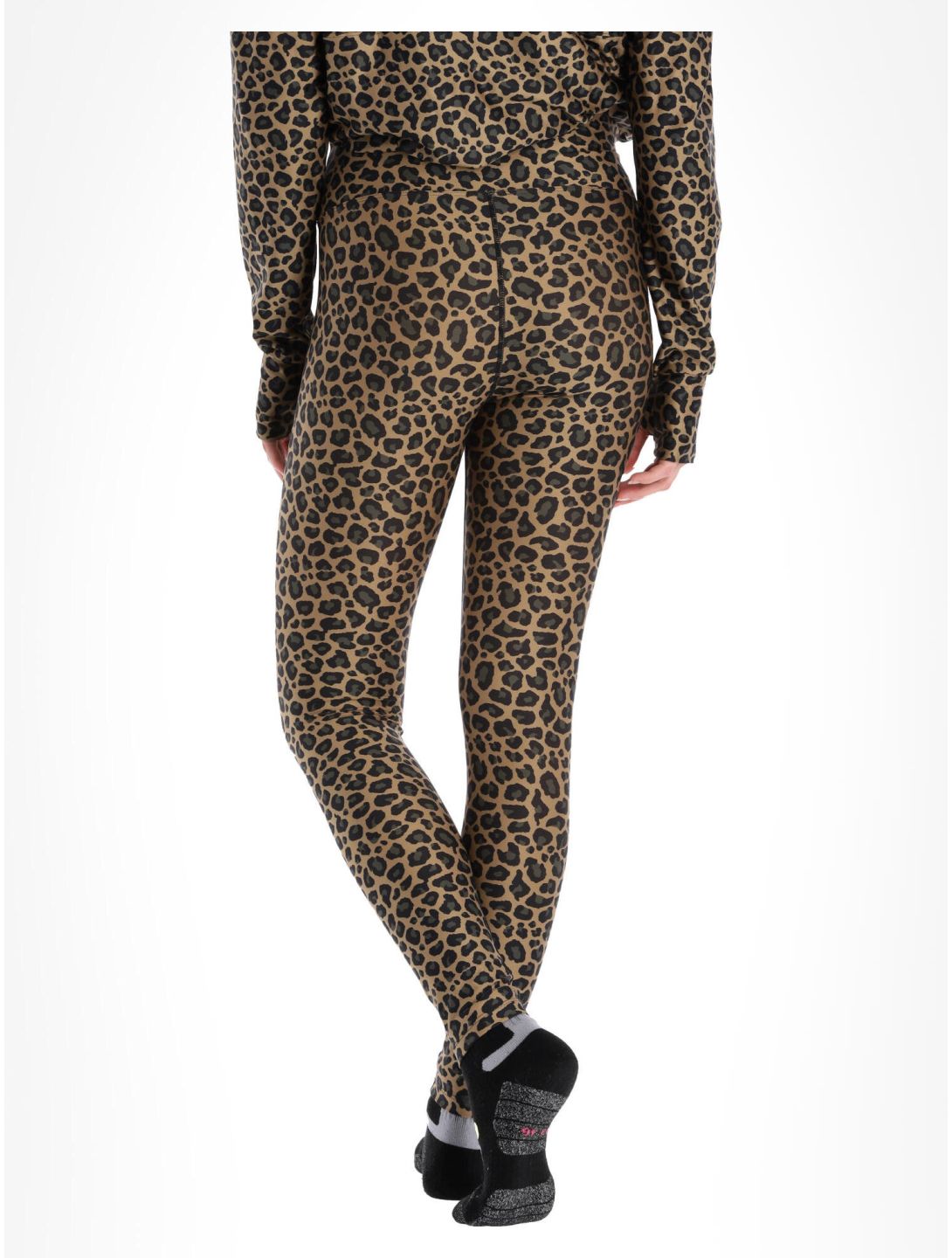 Eivy, Icecold Tights thermobroek dames Leopard bruin 