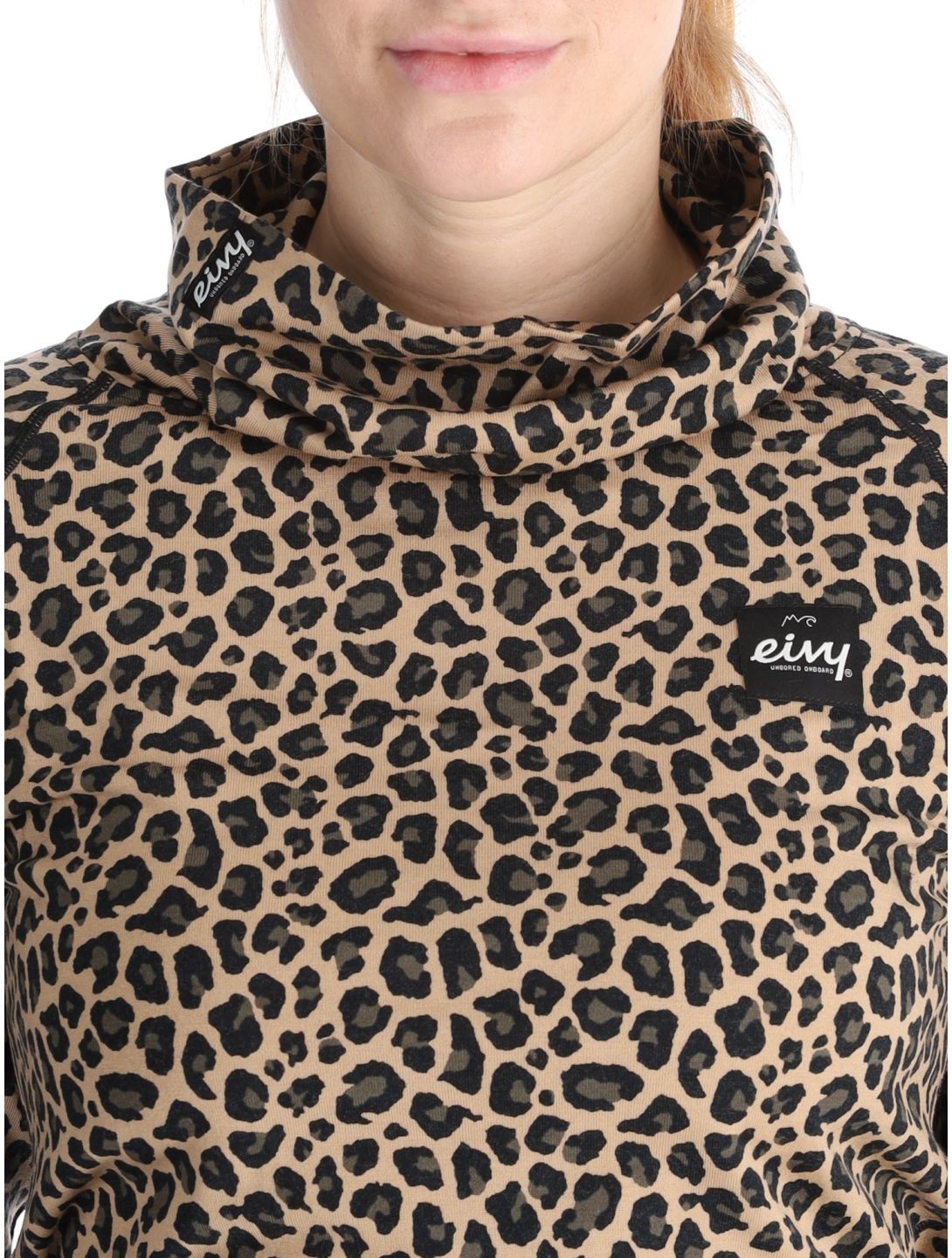 Eivy, Icecold Wool thermoshirt dames Leopard bruin 