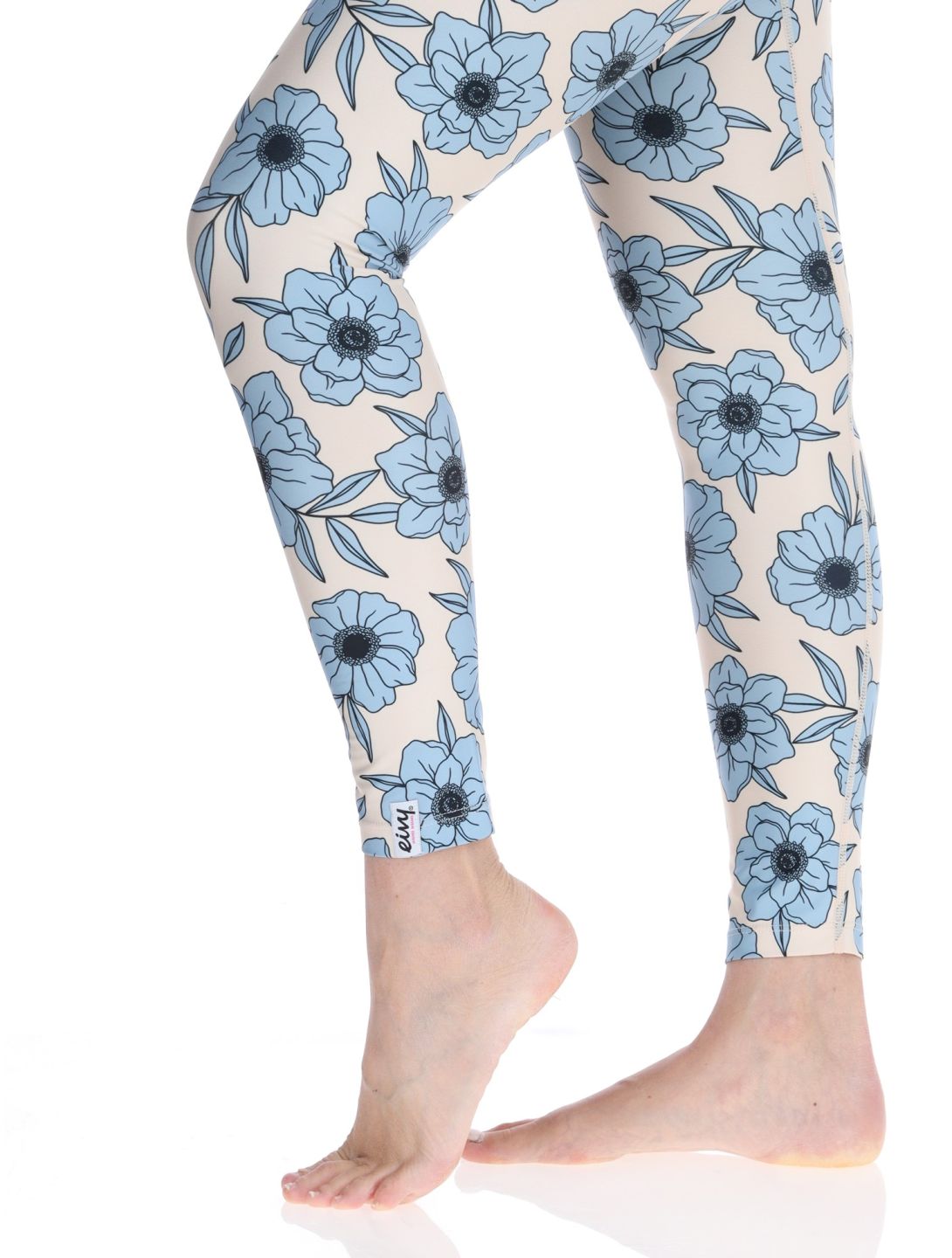 Eivy, Pocket thermobroek dames Blue Flower blauw, wit 