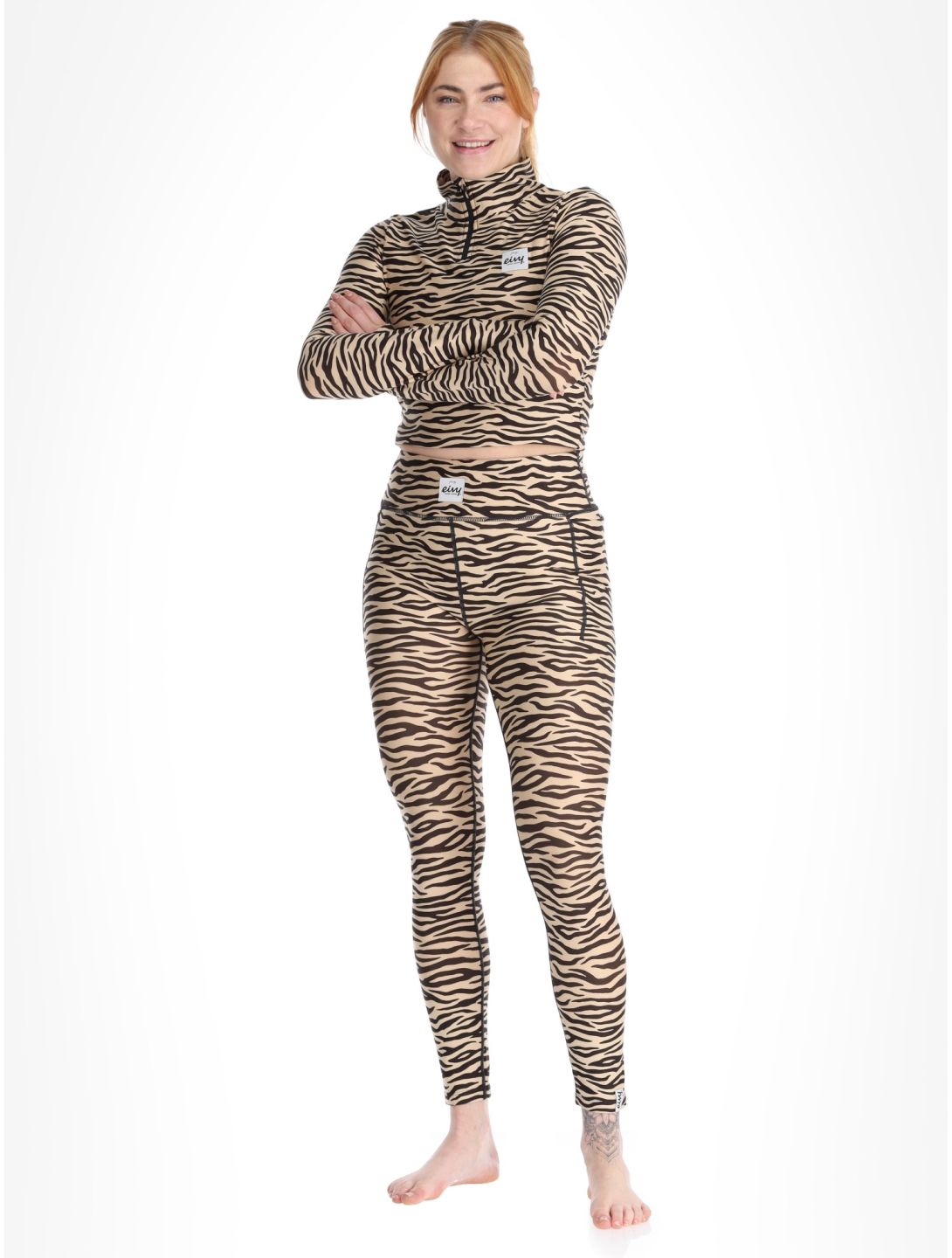 Eivy, Pocket thermobroek dames Zebra bruin 