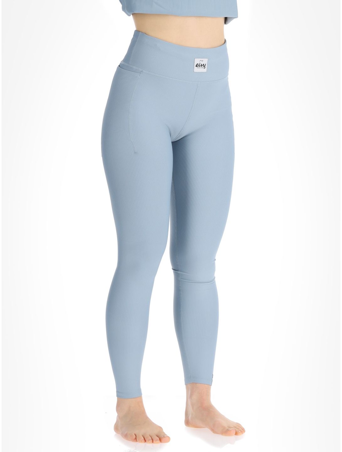 Eivy, Pocket Rib thermobroek dames Faded Fog blauw 