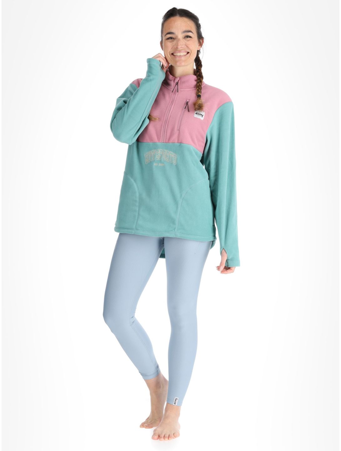 Eivy, Techlight Halfzip Fleece trui dames Miami Turquoise groen 