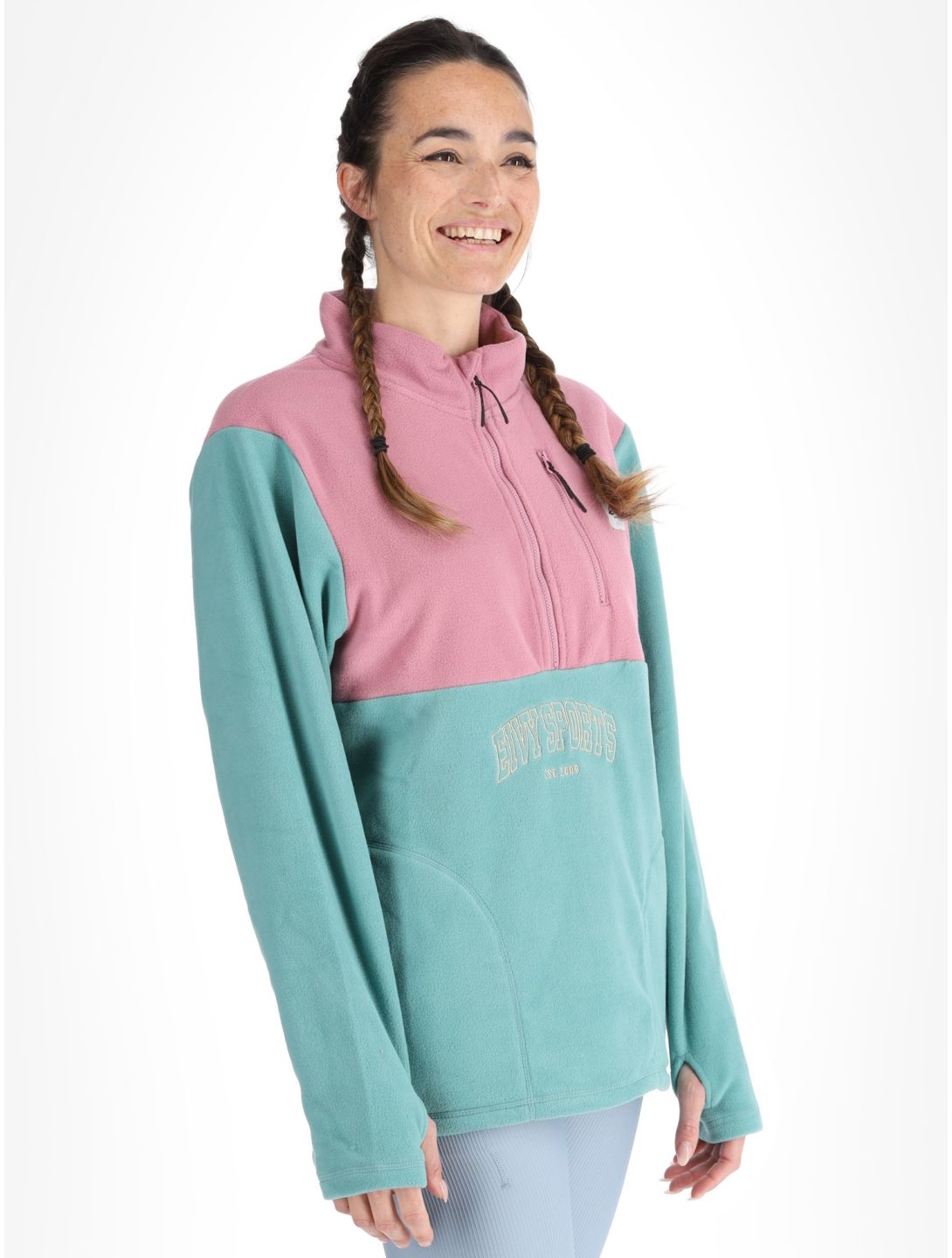 Eivy, Techlight Halfzip Fleece trui dames Miami Turquoise groen 