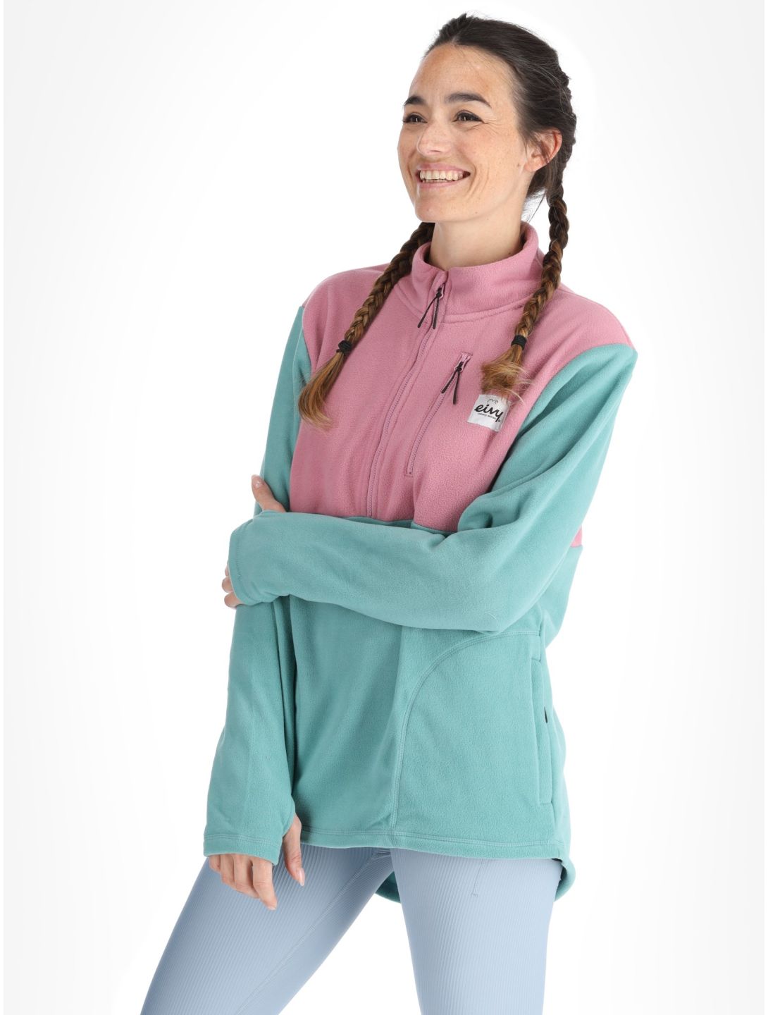 Eivy, Techlight Halfzip Fleece trui dames Miami Turquoise groen 