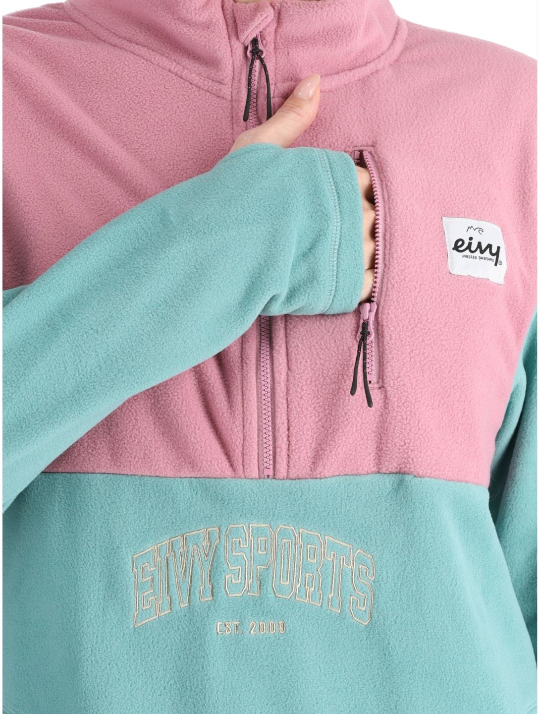 Eivy, Techlight Halfzip Fleece trui dames Miami Turquoise groen 