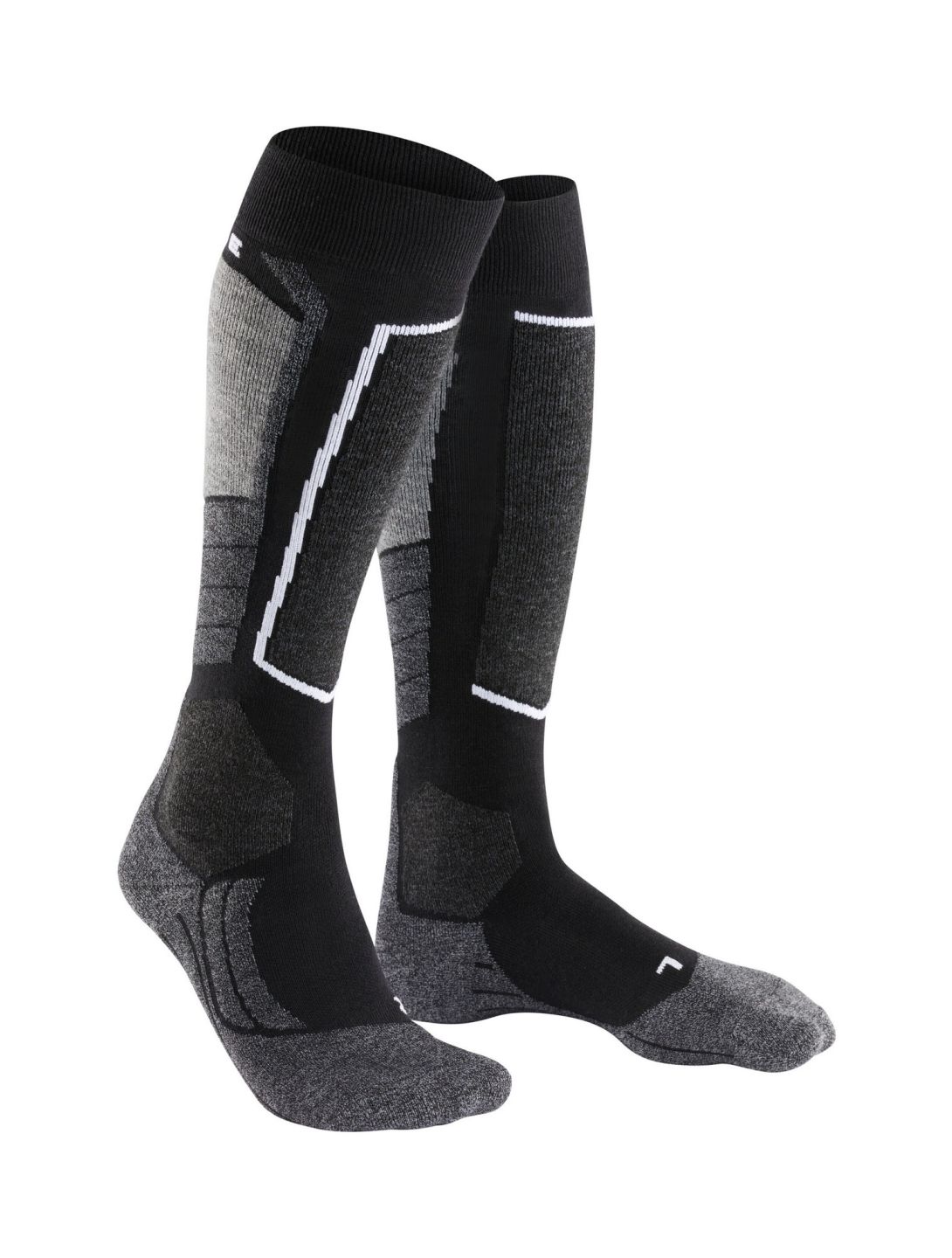 Falke, SK2 Intermediate skisokken dames Black Mix grijs, zwart 