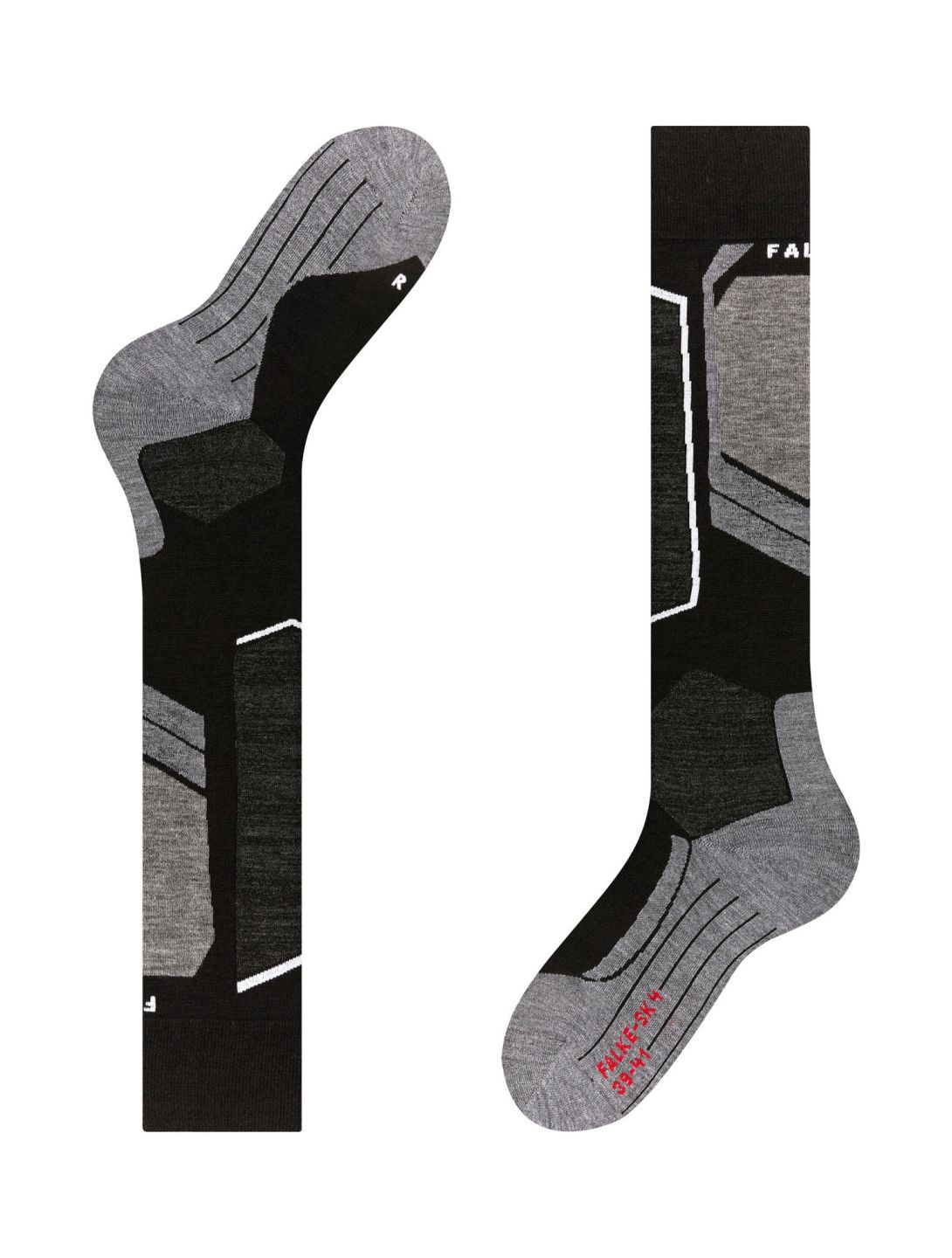 Falke, SK4 Advanced skisokken heren Black Mix grijs, zwart 