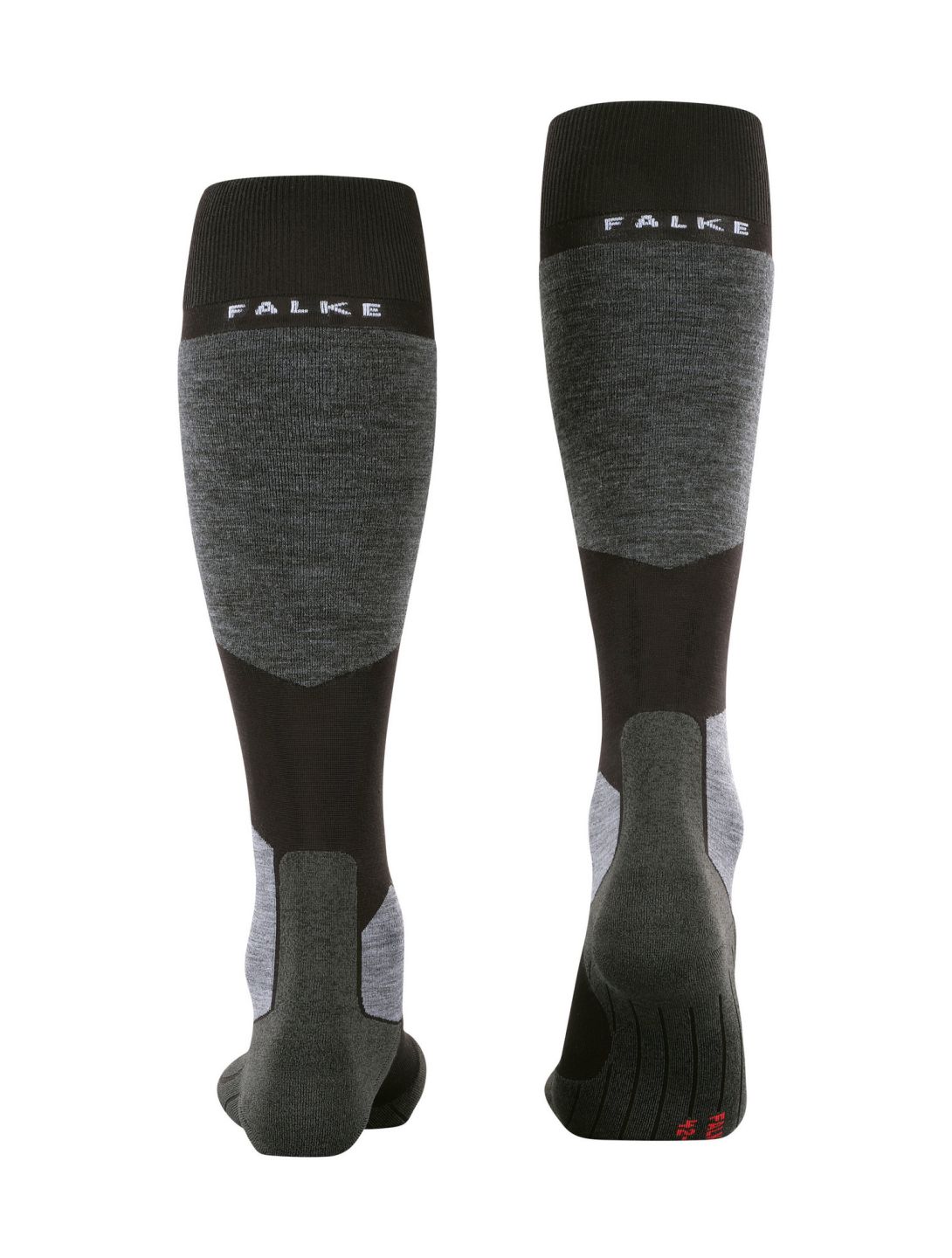 Falke, SK6 Pro skisokken heren Black Mix grijs, zwart 